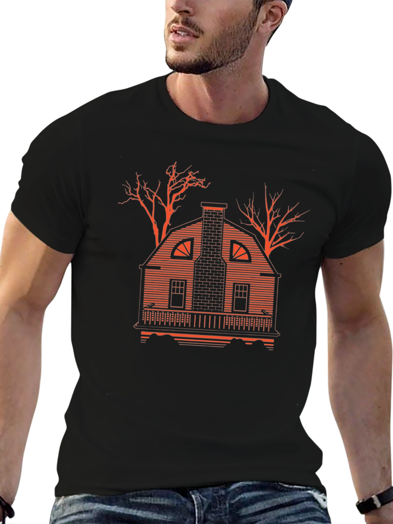 Amityville House Black T-Shirt
