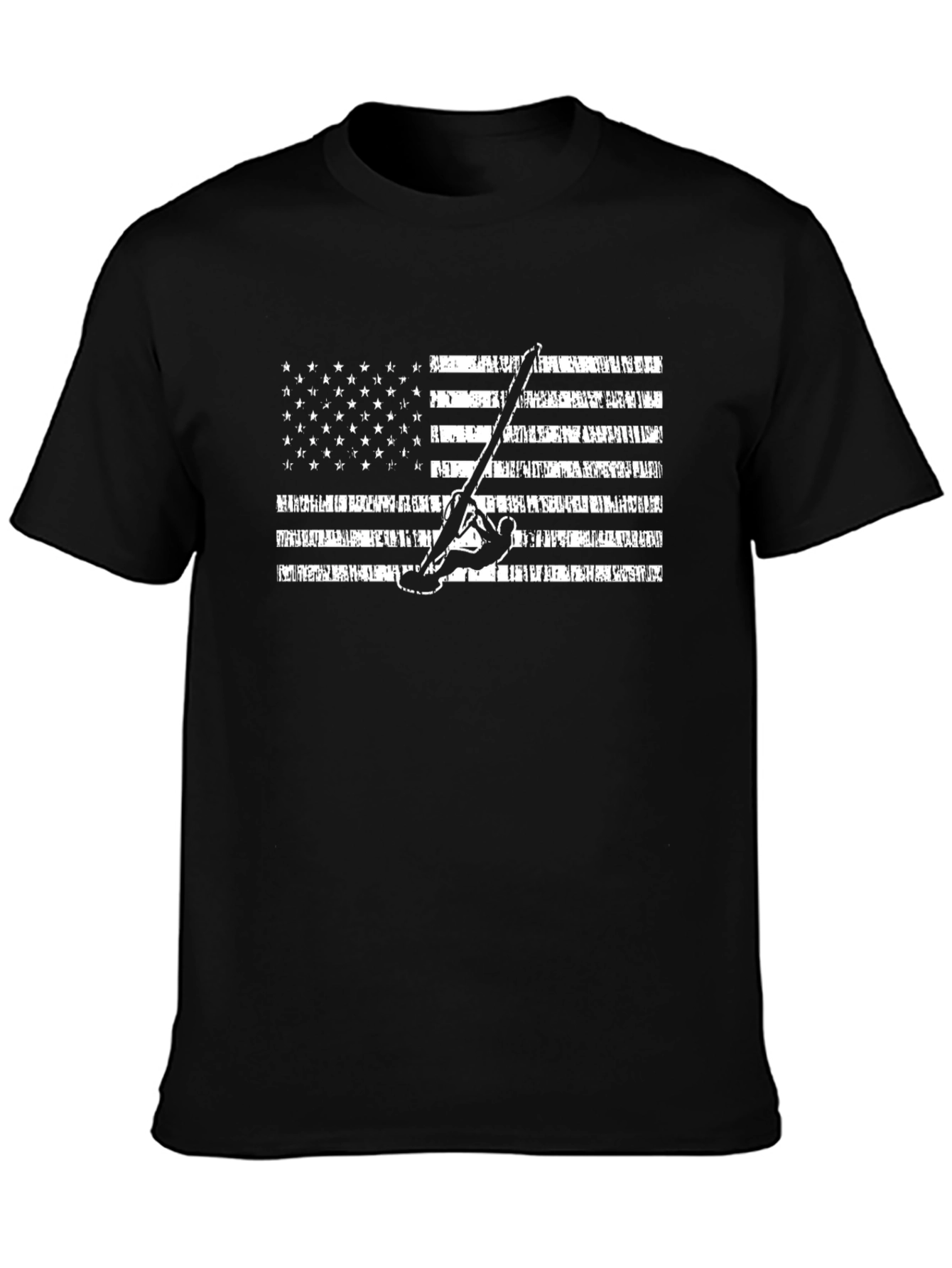 American Flag Windsurfing Graphic Tee