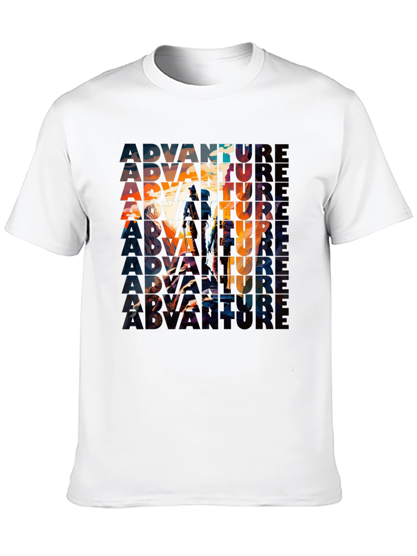 Adventure Graphic Print Black T-Shirt