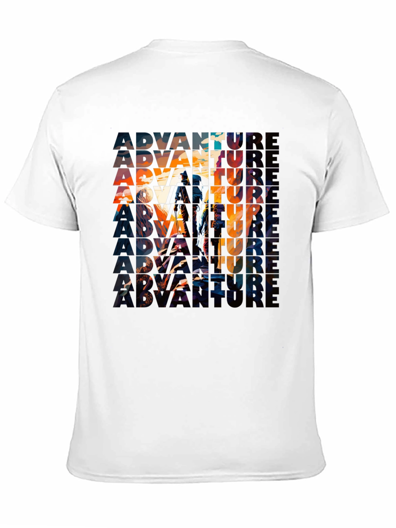 Adventure Graphic Print Black T-Shirt