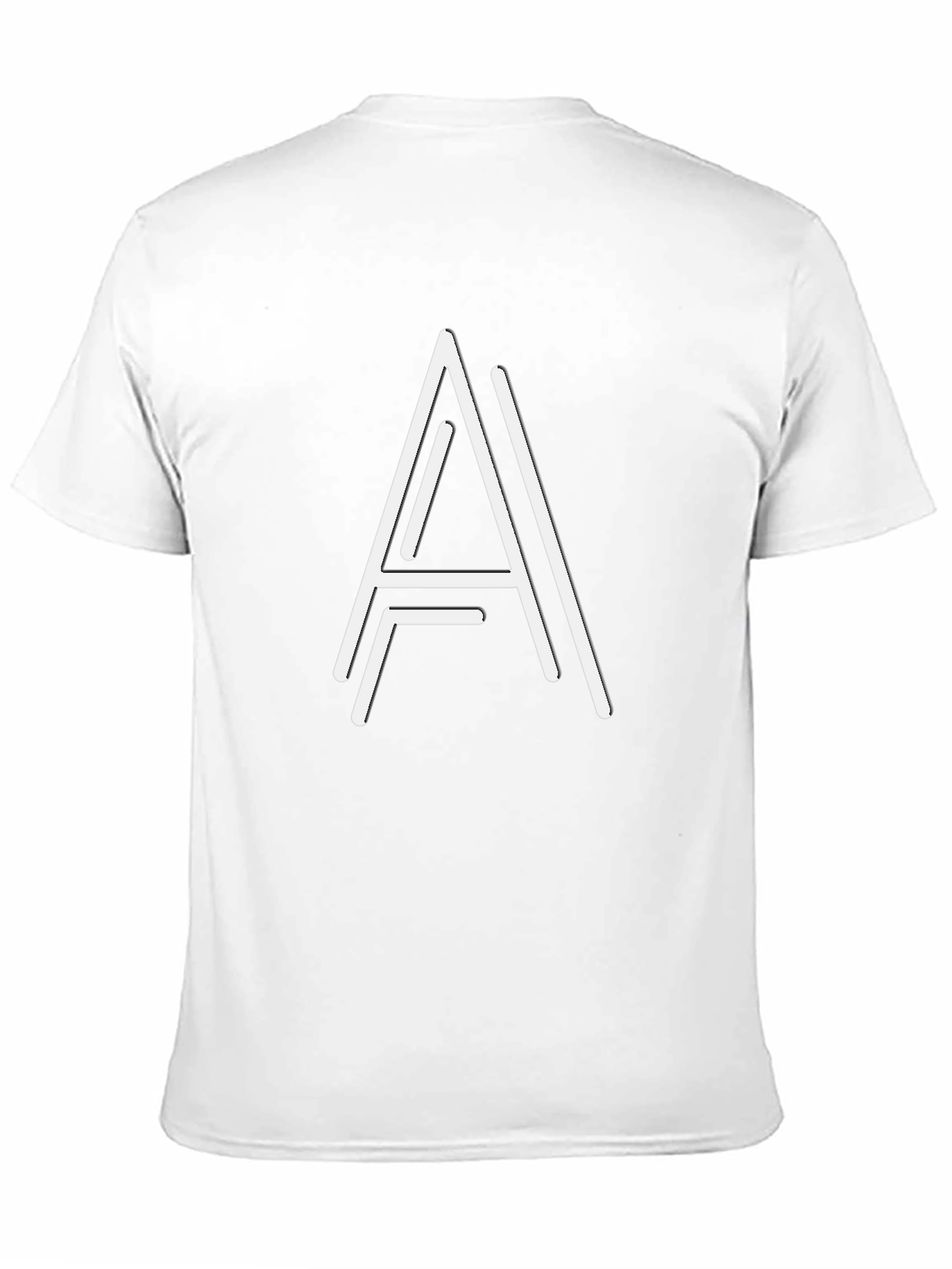 Geometric A Graphic Tee - Stylish Black T-Shirt