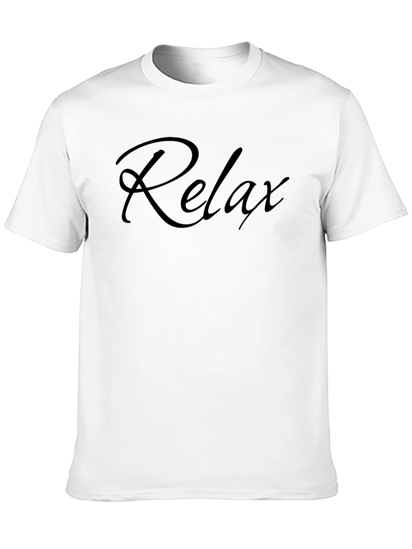 Relax Slogan T-Shirt - Casual Comfort