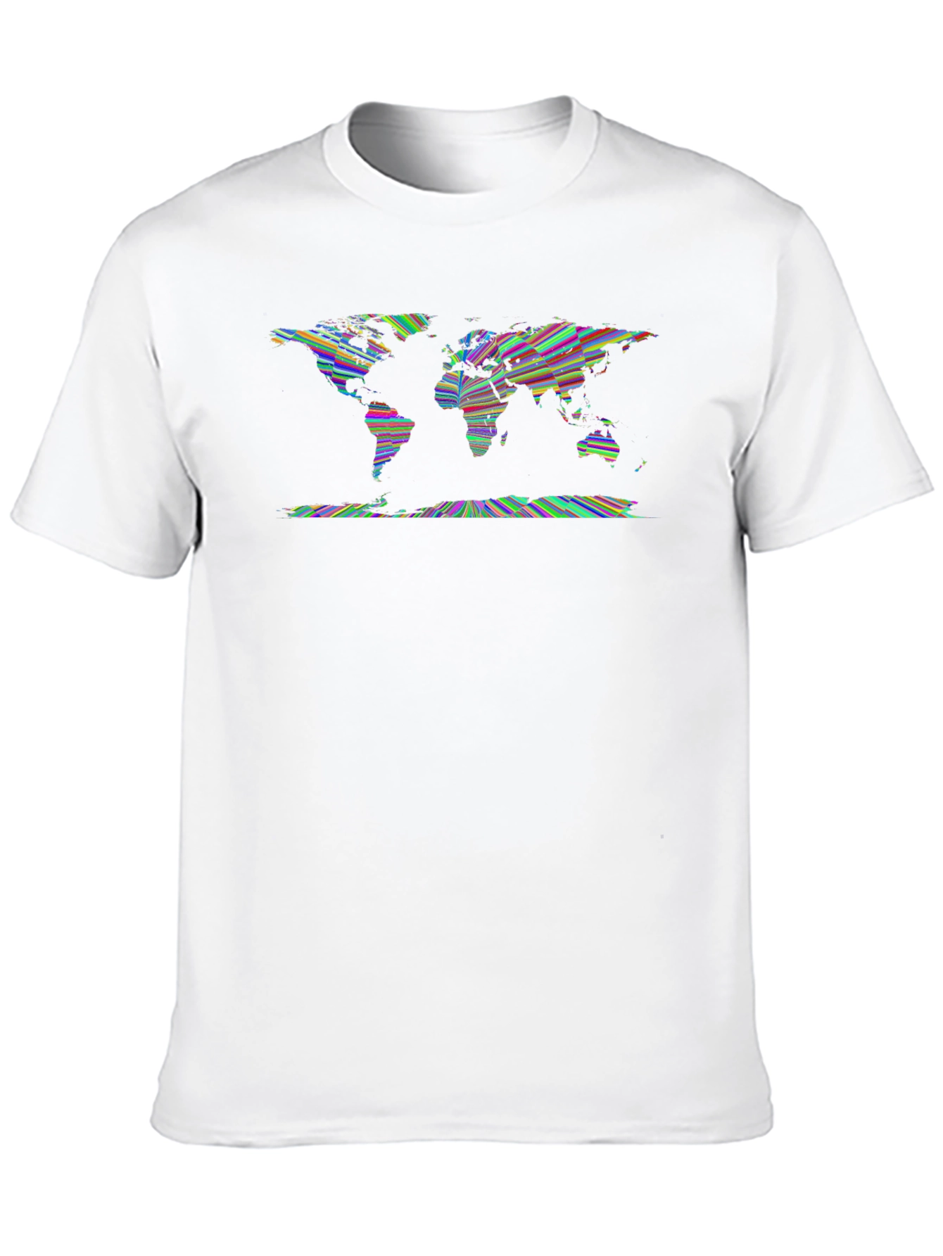 World Map Graphic Tee - Unique Artistic Design