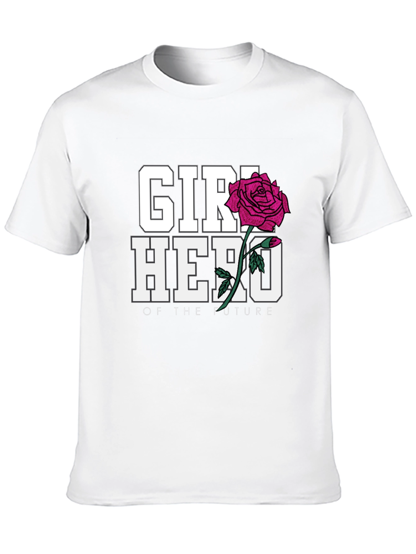 Girl Hero of the Future Black Graphic T-Shirt