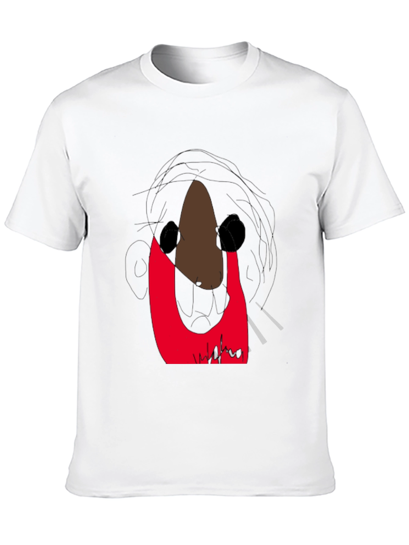 Abstract Graphic Print T-Shirt - Modern Art Tee