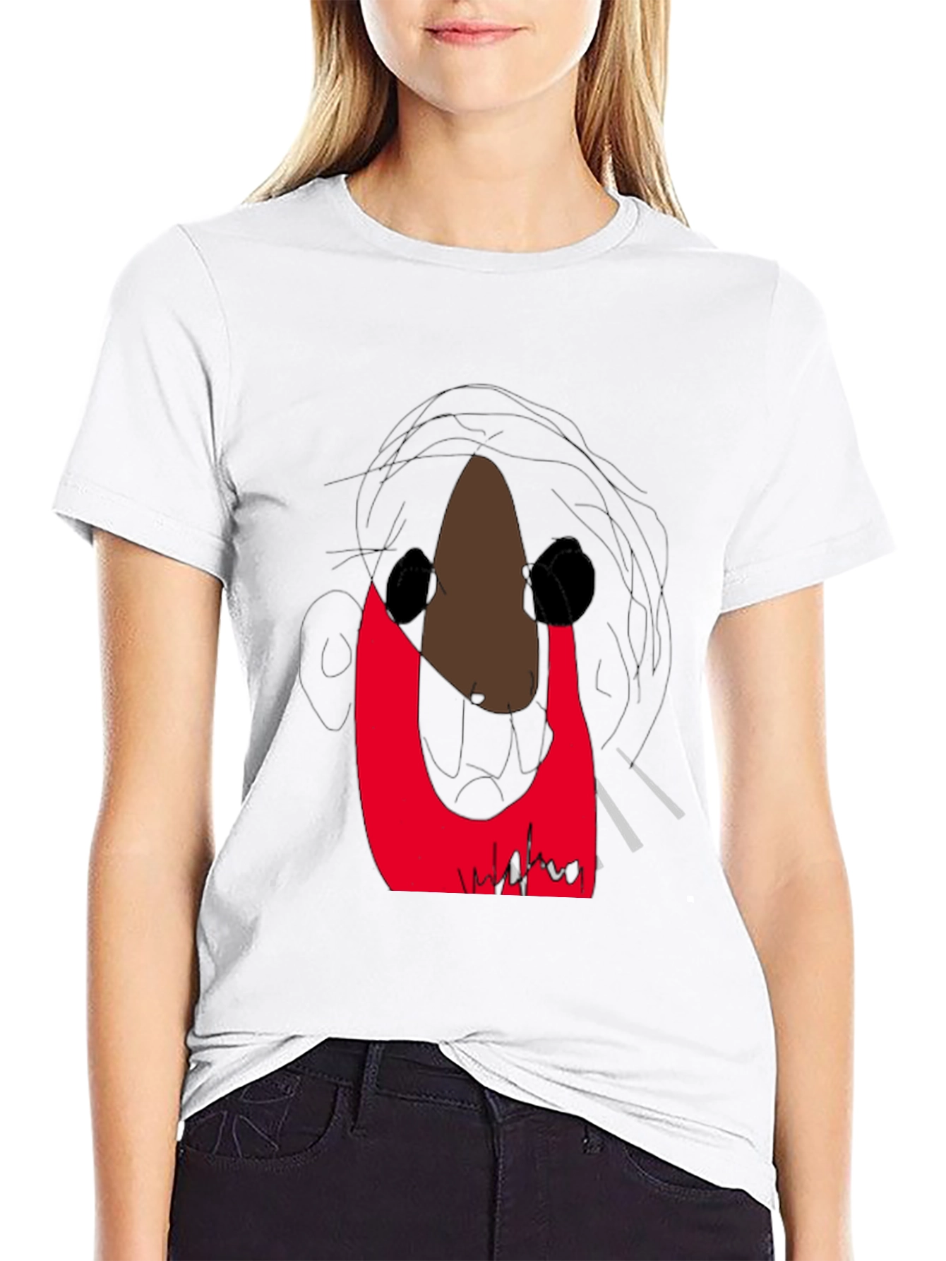 Abstract Graphic Print T-Shirt - Modern Art Tee