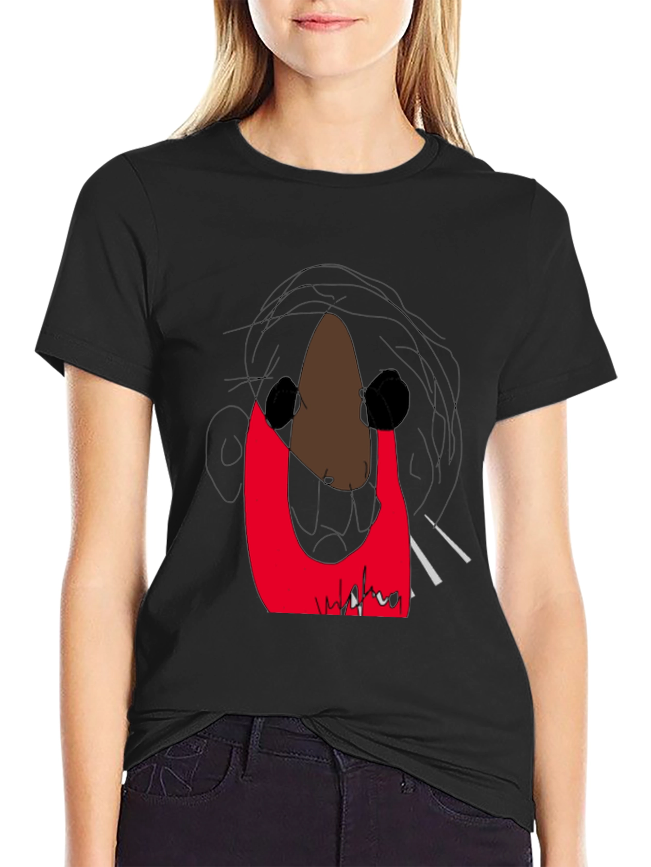 Abstract Graphic Print T-Shirt - Modern Art Tee