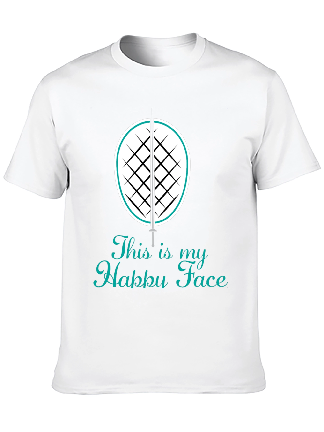 Fencing Happy Face T-Shirt - Fencers Tee