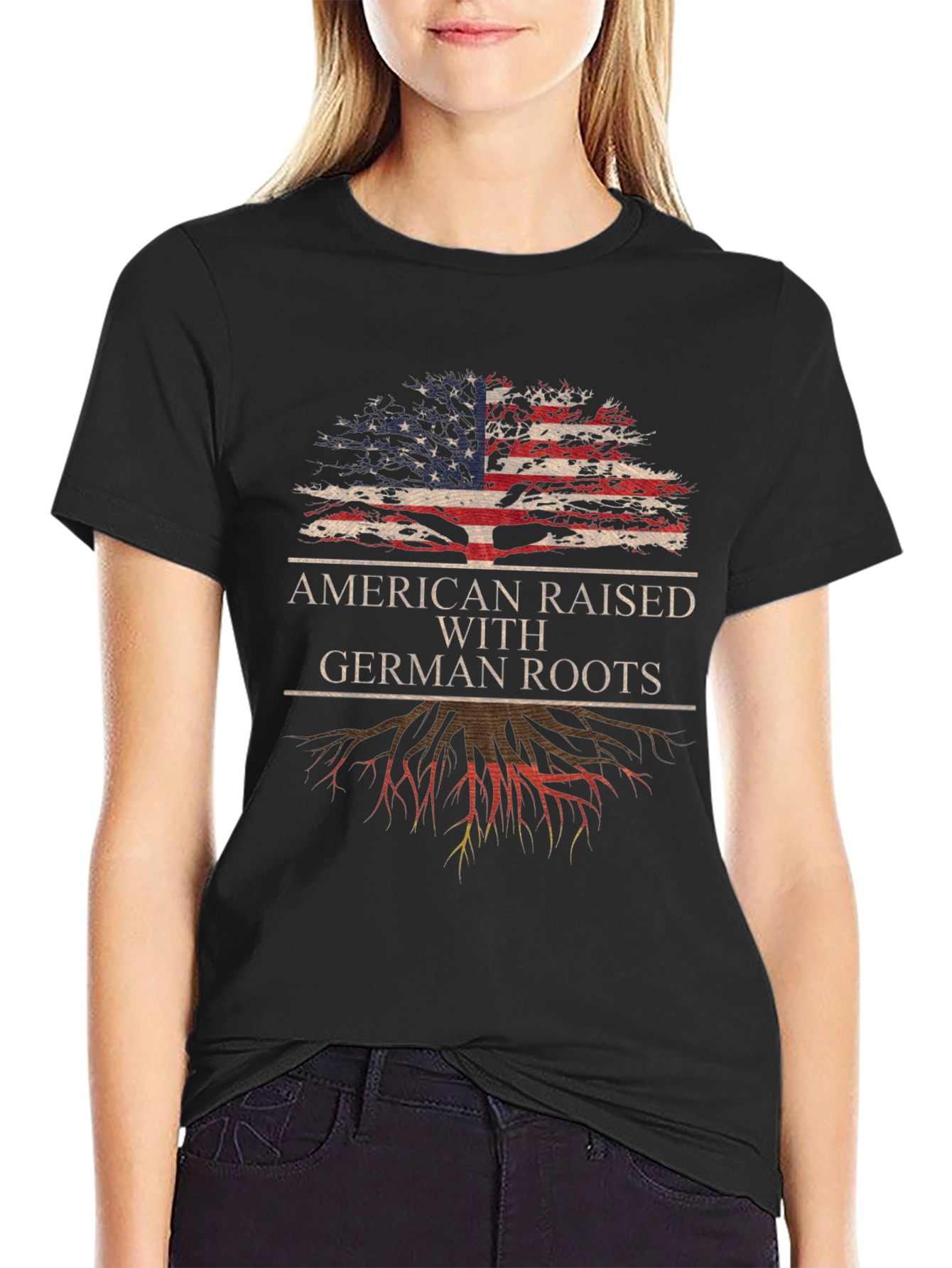 American Raised With German Roots T-Shirt