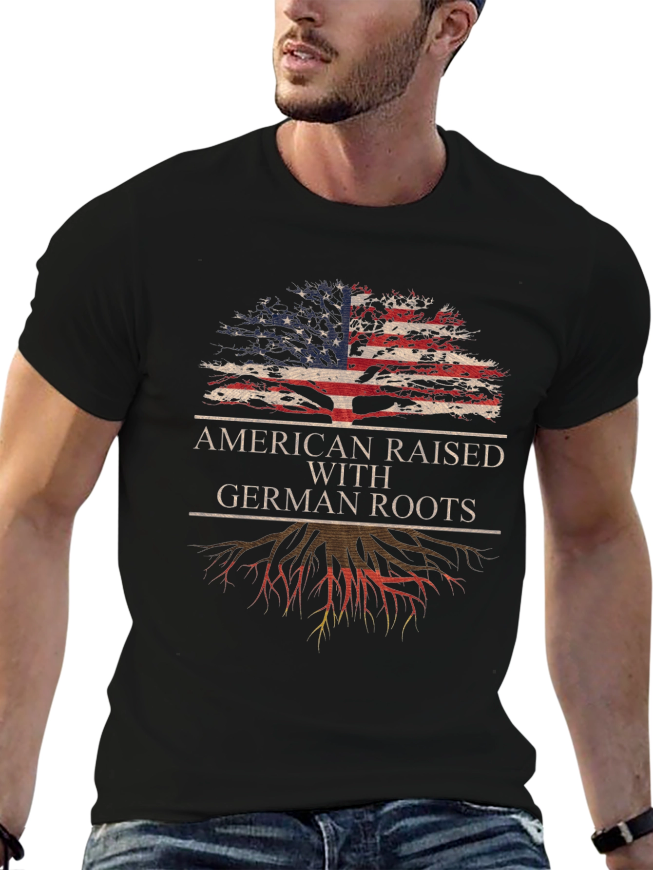 American Raised With German Roots T-Shirt