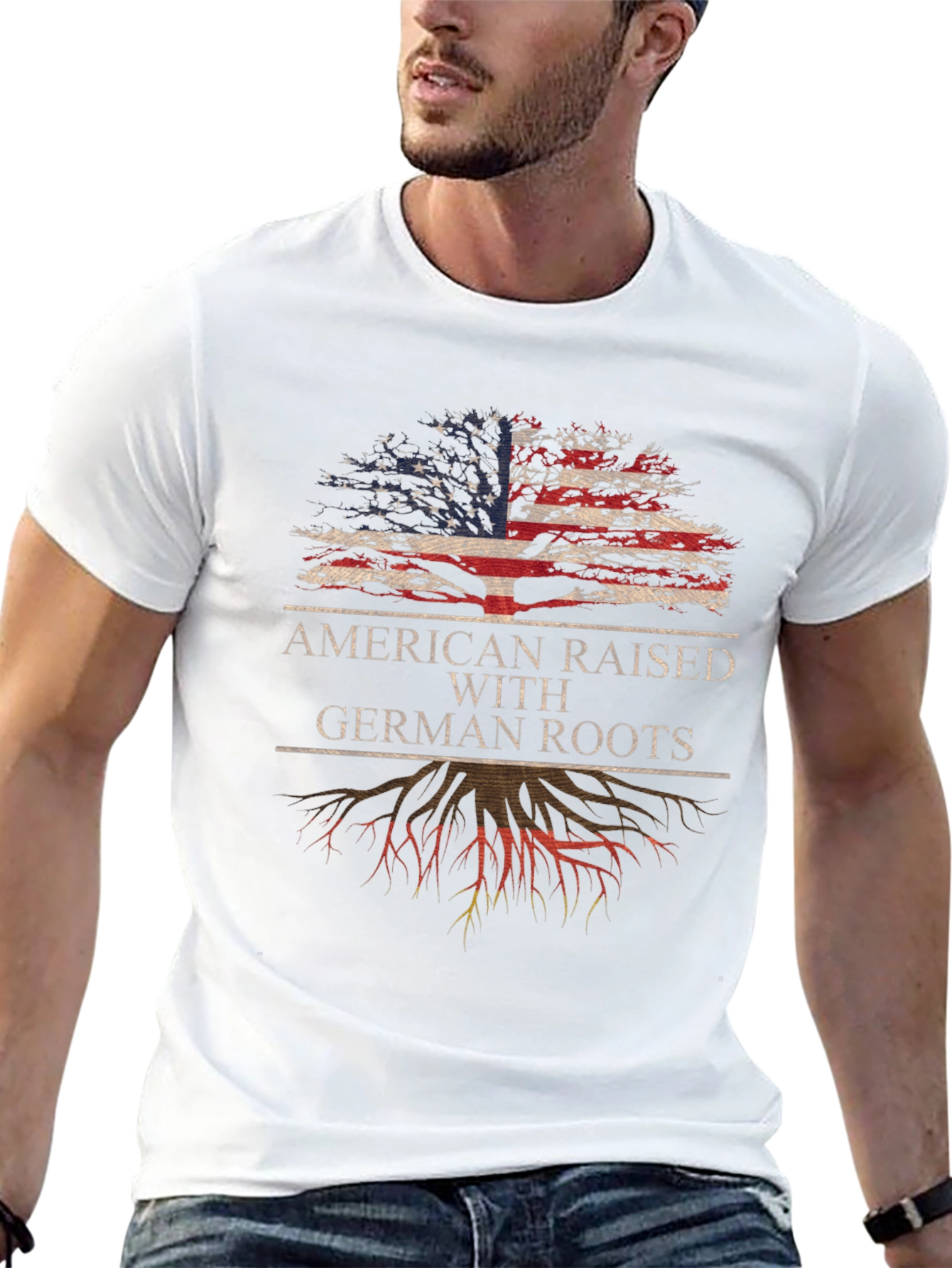 American Raised With German Roots T-Shirt