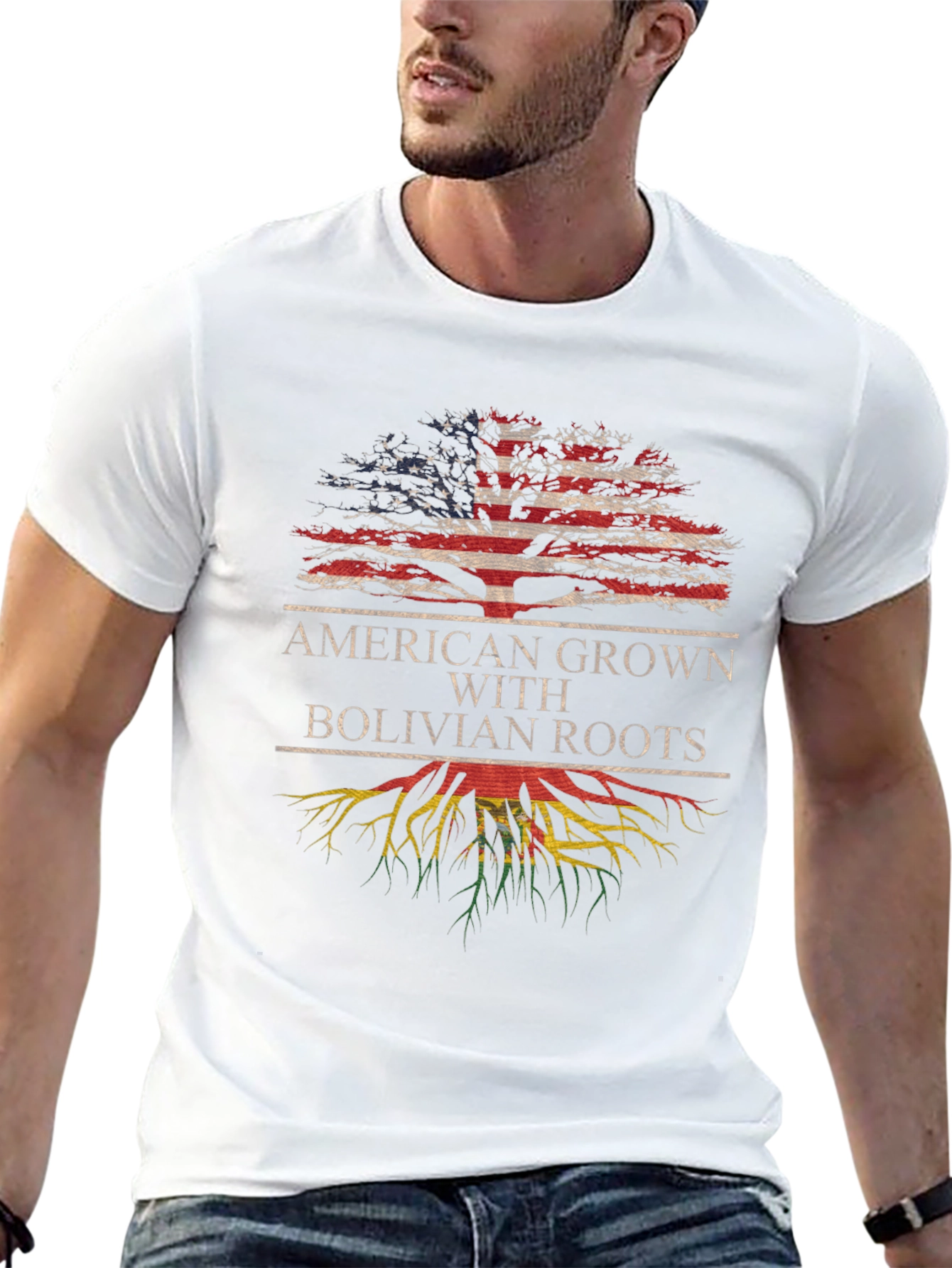 American Grown with Bolivian Roots T-Shirt