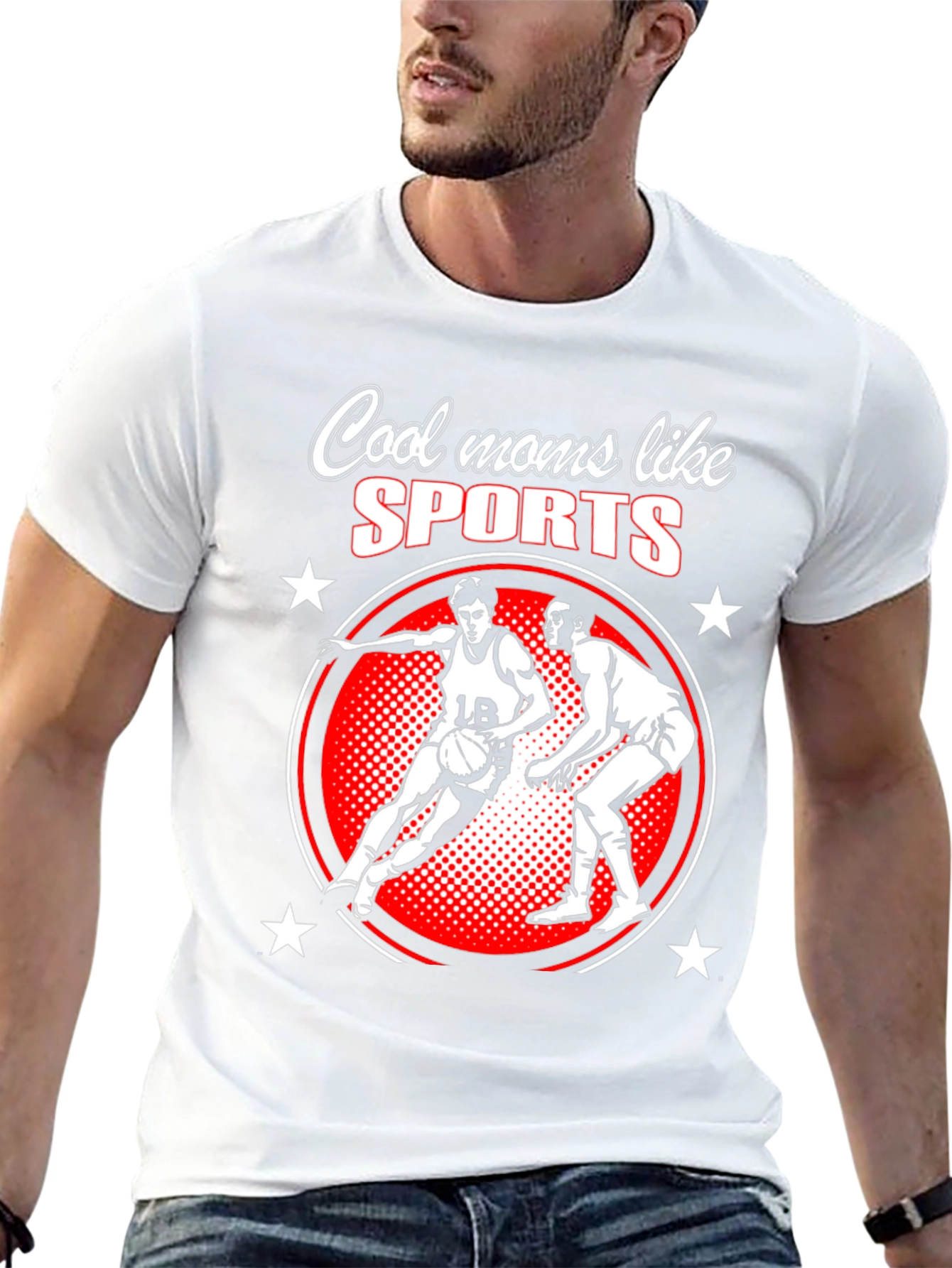 Cool Moms Like Sports Basketball T-Shirt