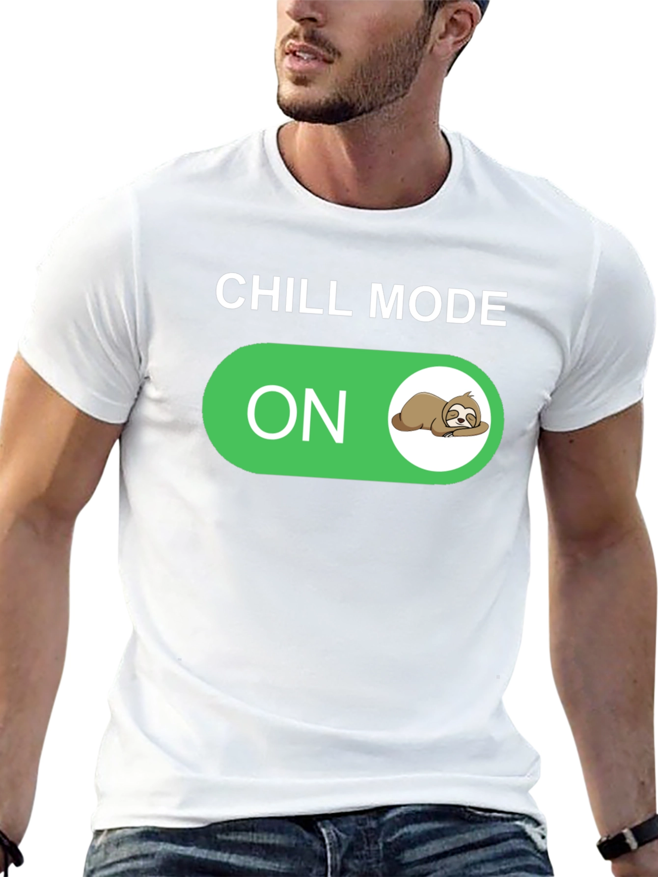 Chill Mode On Sloth Graphic T-Shirt