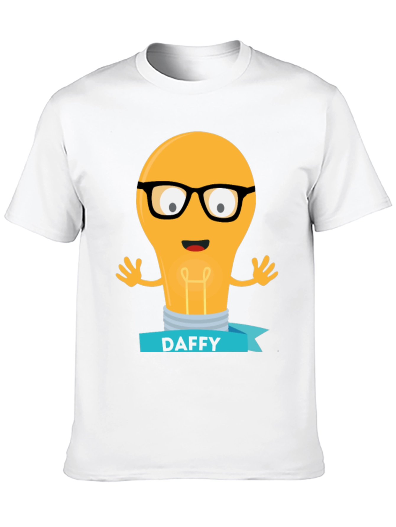 Daffy Cartoon Light Bulb T-Shirt