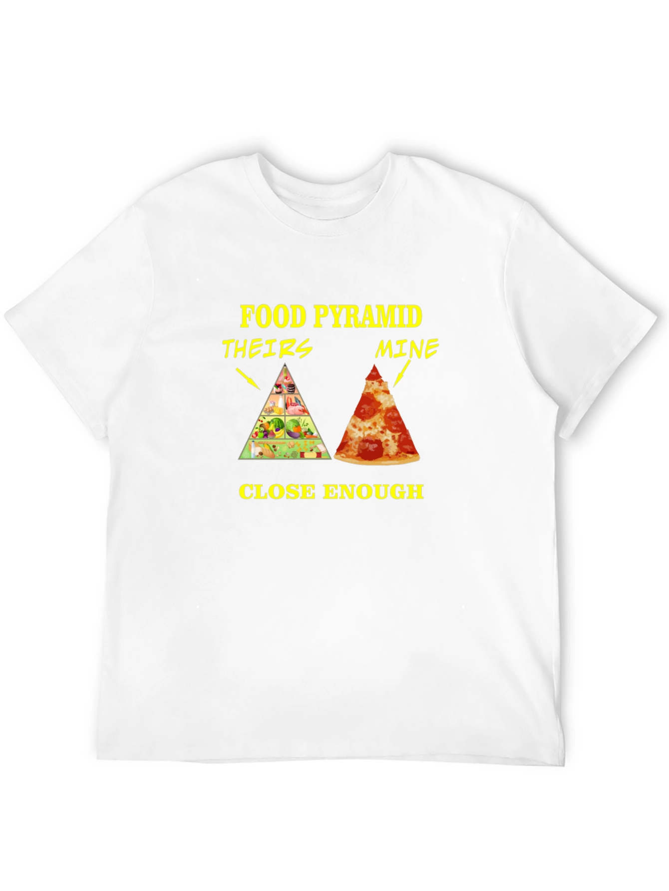 Food Pyramid T-Shirt - Funny Pizza Lover Tee