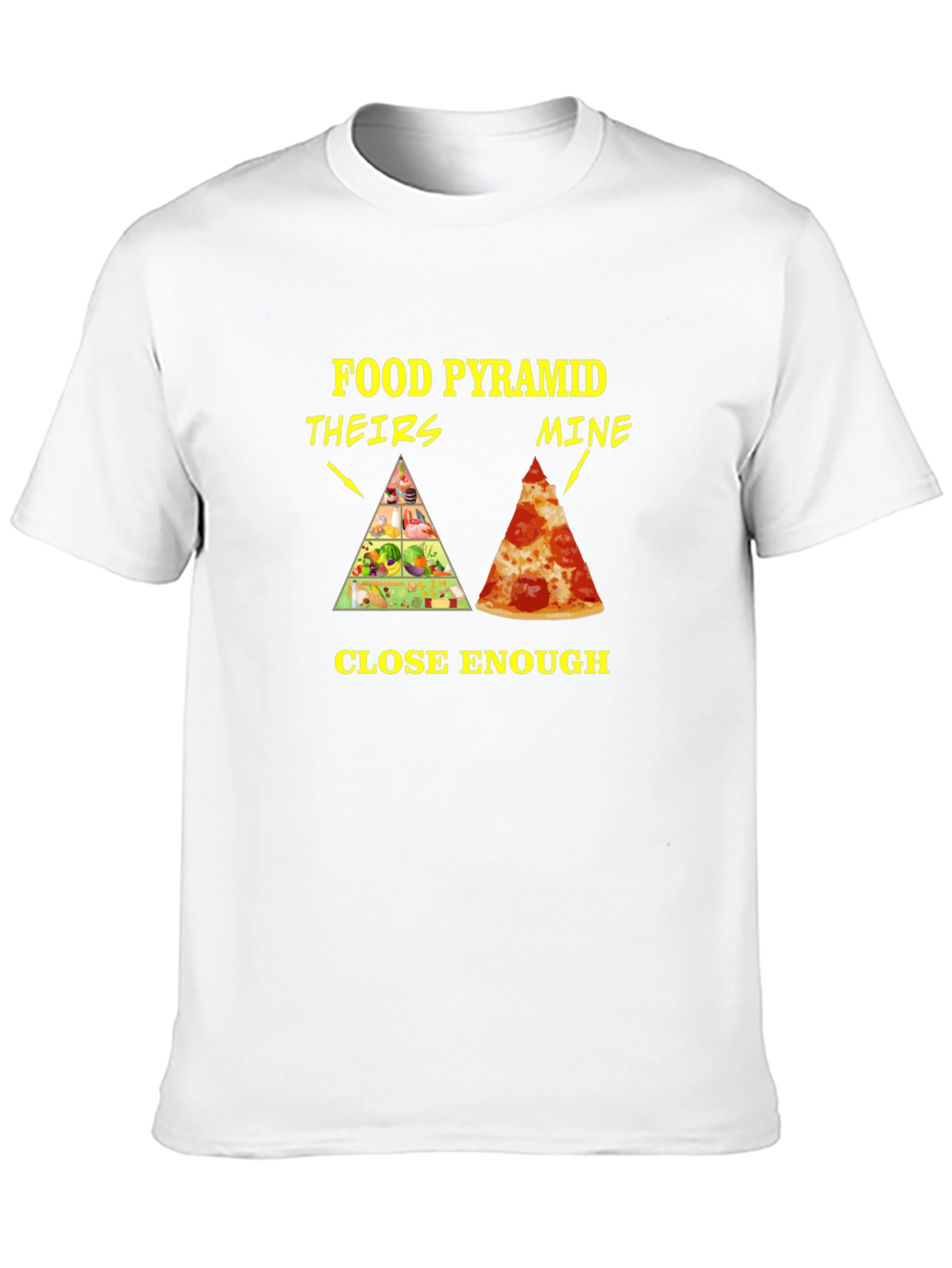 Food Pyramid T-Shirt - Funny Pizza Lover Tee
