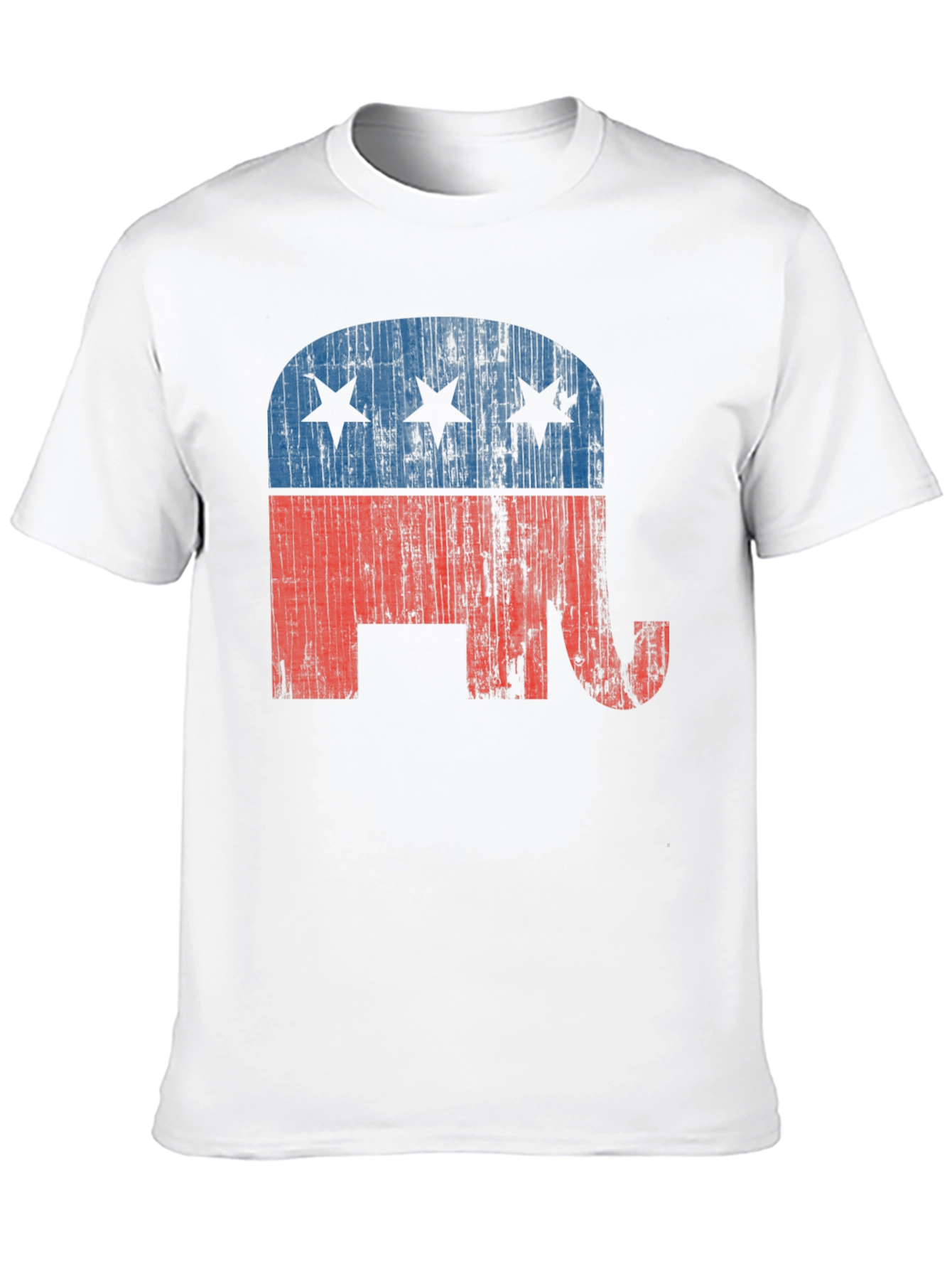 Republican Elephant Distressed Graphic T-Shirt
