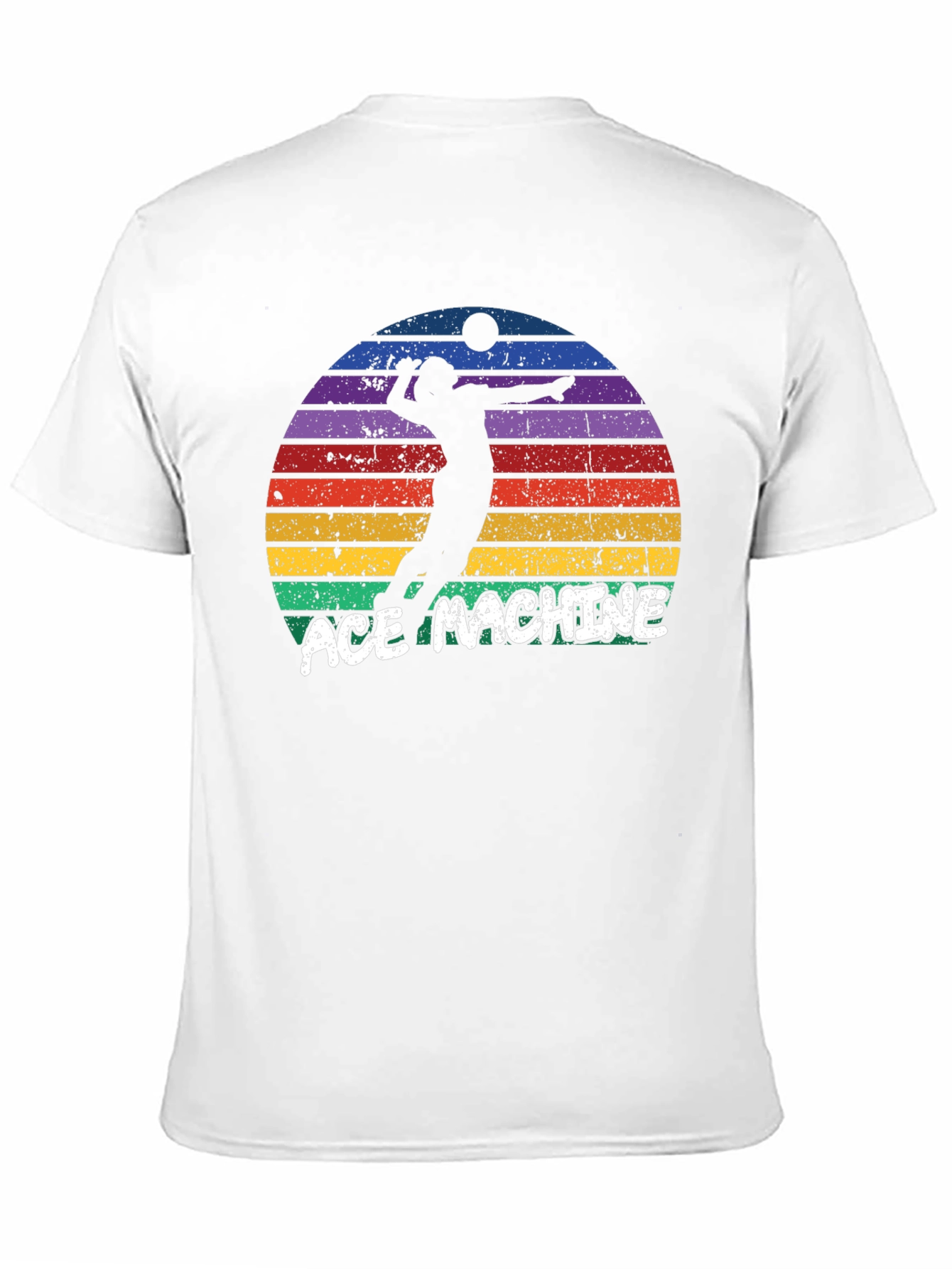 Ace Machine Volleyball Graphic T-Shirt