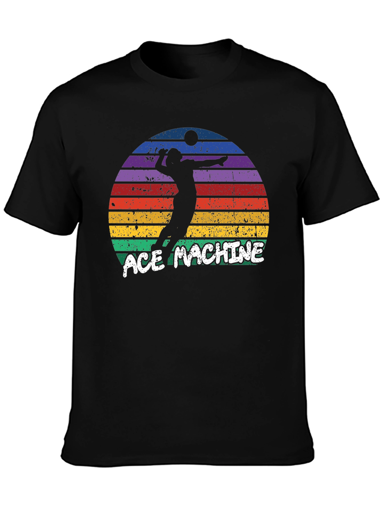 Ace Machine Volleyball Graphic T-Shirt