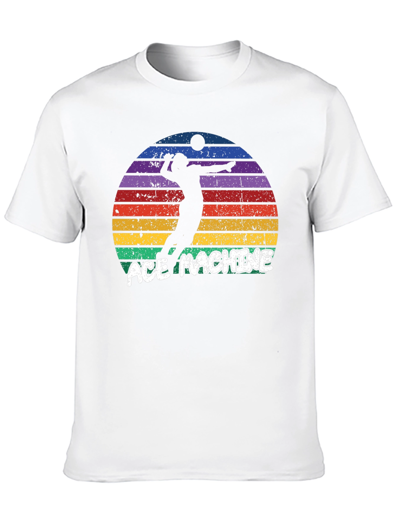 Ace Machine Volleyball Graphic T-Shirt