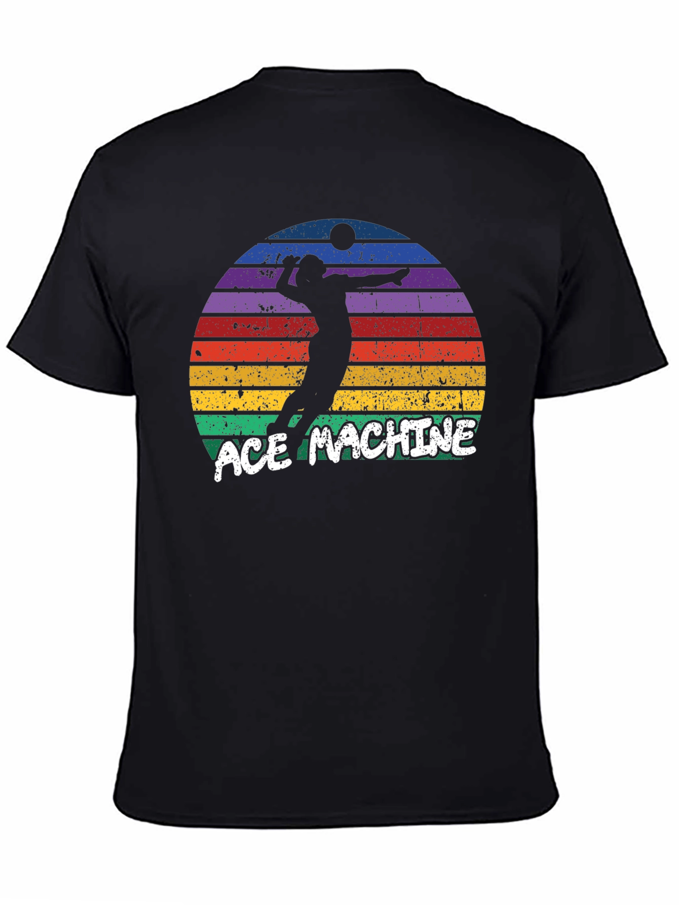 Ace Machine Volleyball Graphic T-Shirt