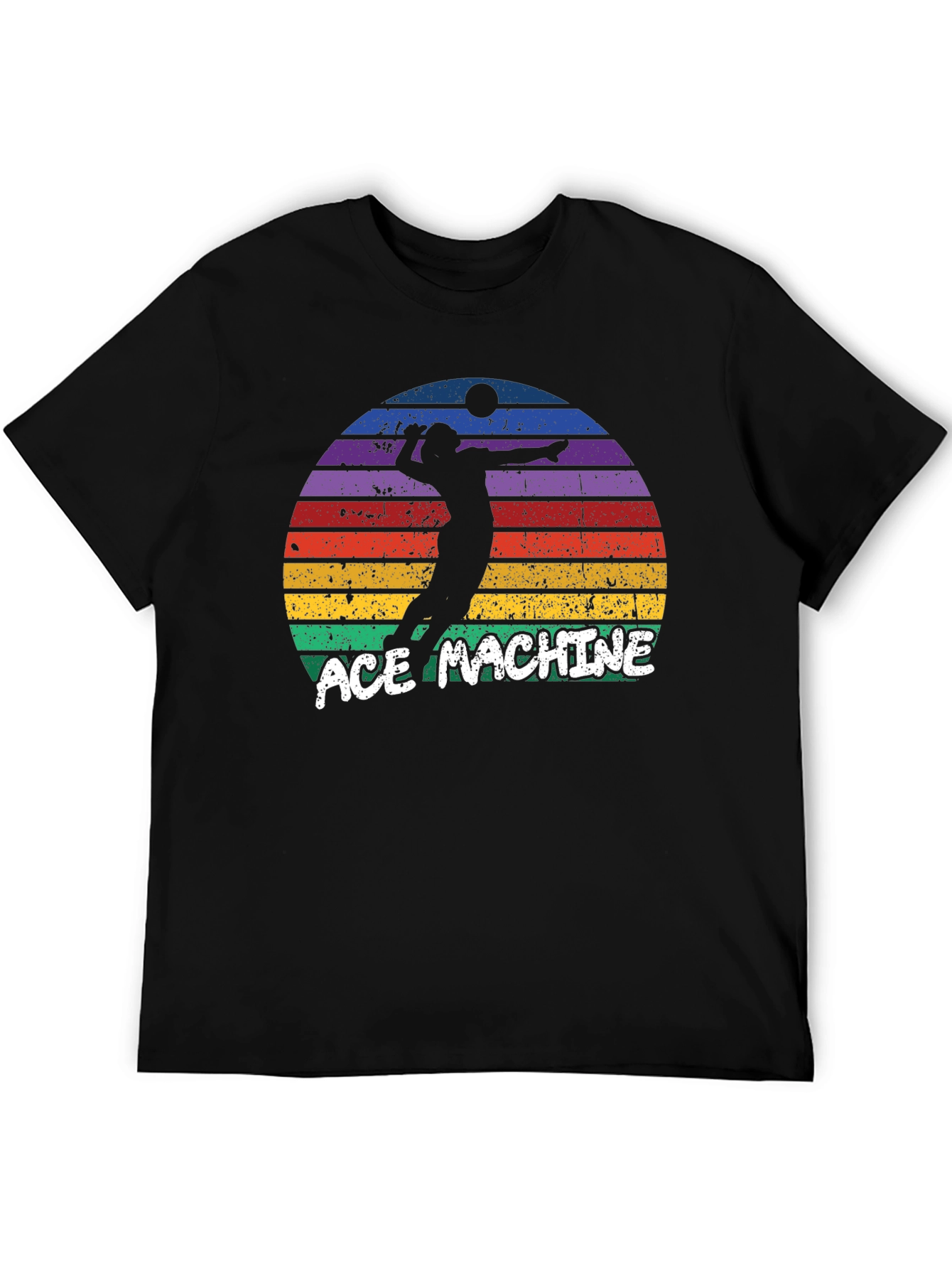 Ace Machine Volleyball Graphic T-Shirt