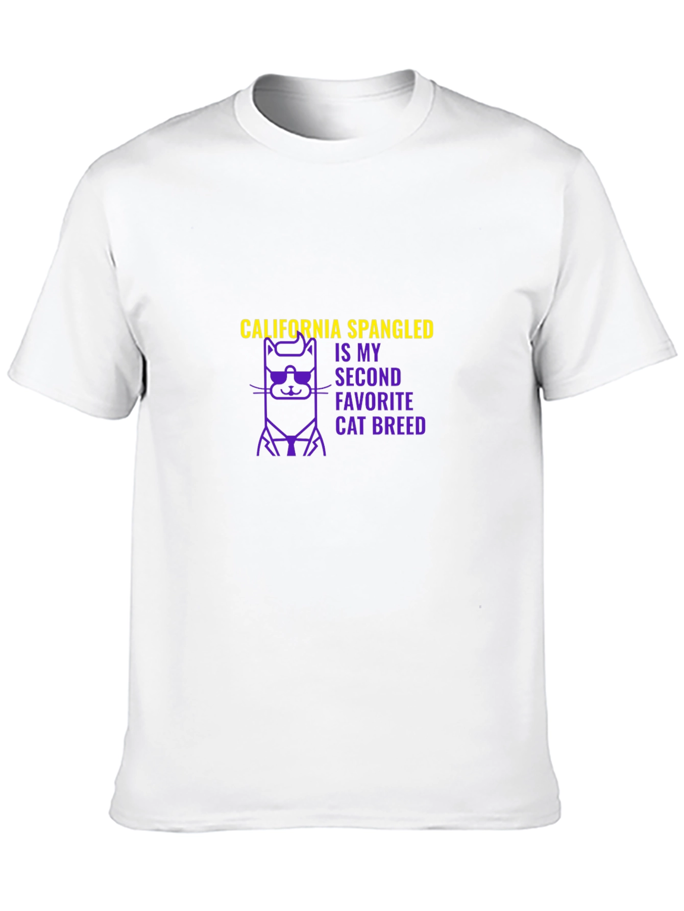 California Spangled Cat Breed Graphic T-Shirt