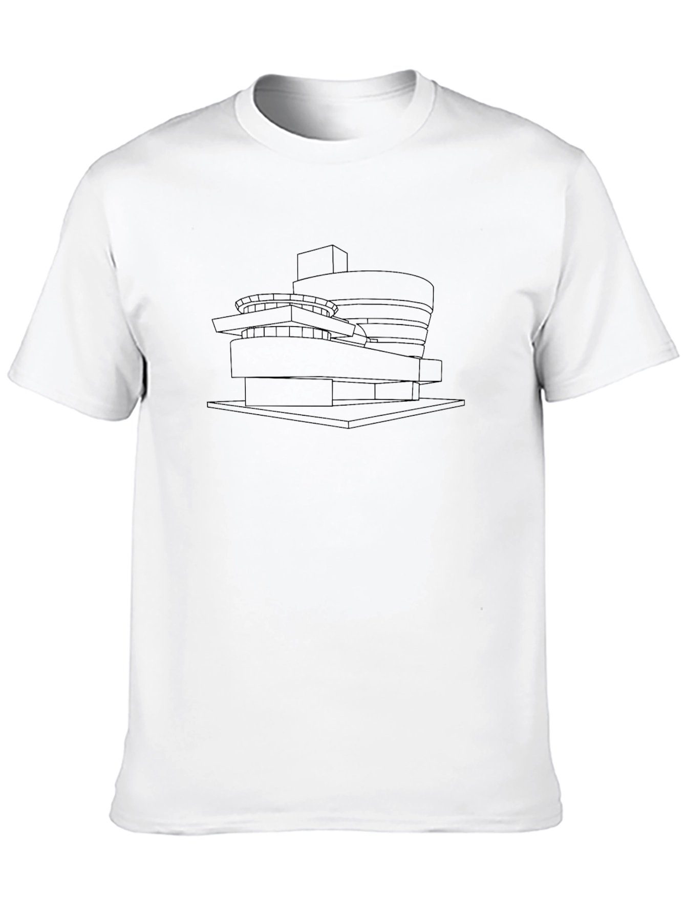 Modern Art Tee: Guggenheim Museum Outline Shirt