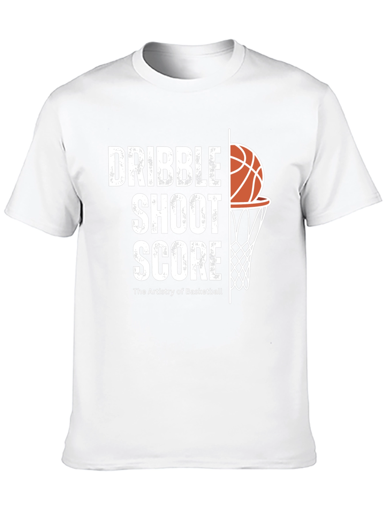 Dribble Shoot Score Basketball Graphic T-Shirt