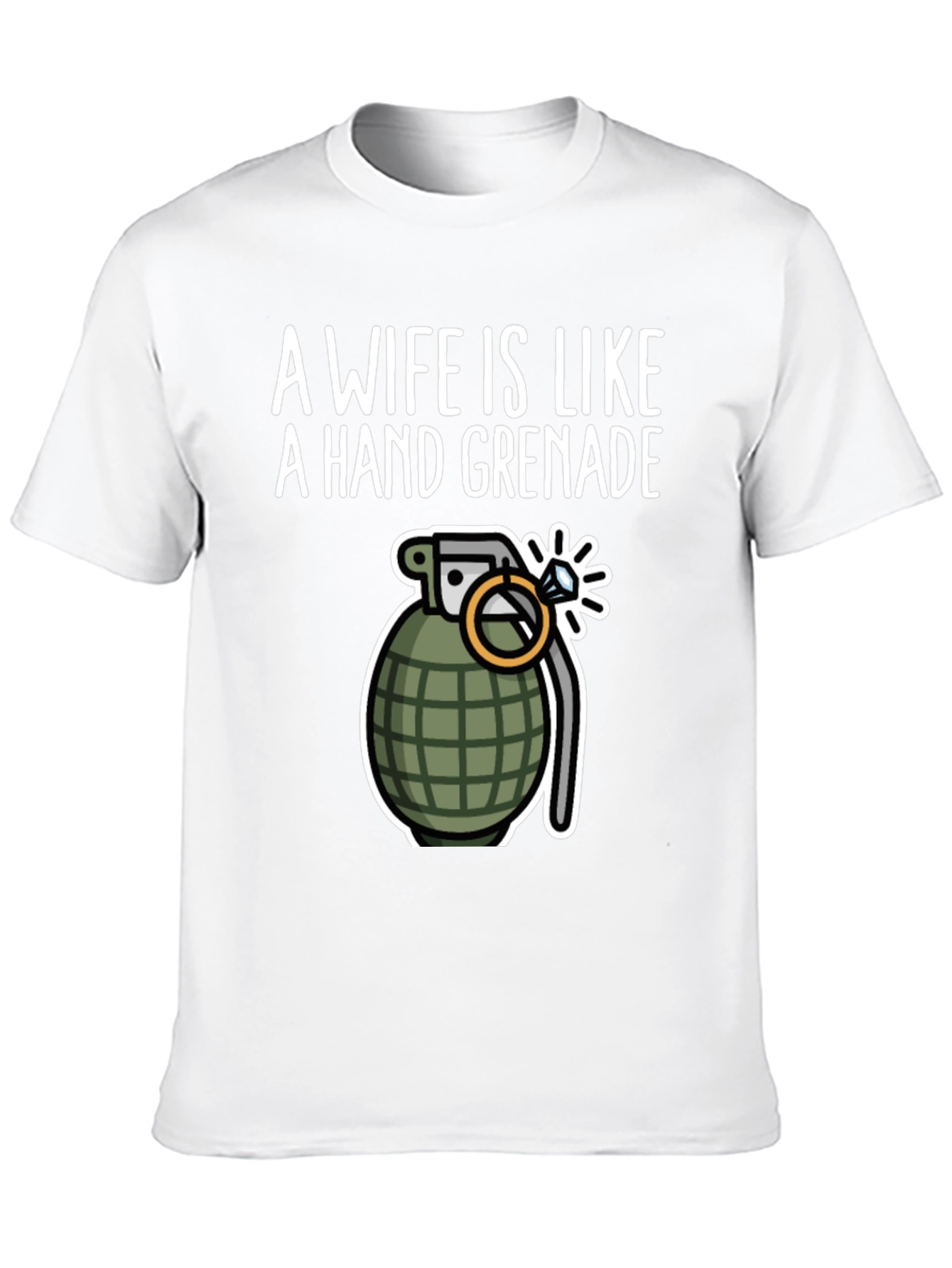 Wife Like a Hand Grenade Funny Graphic Tee