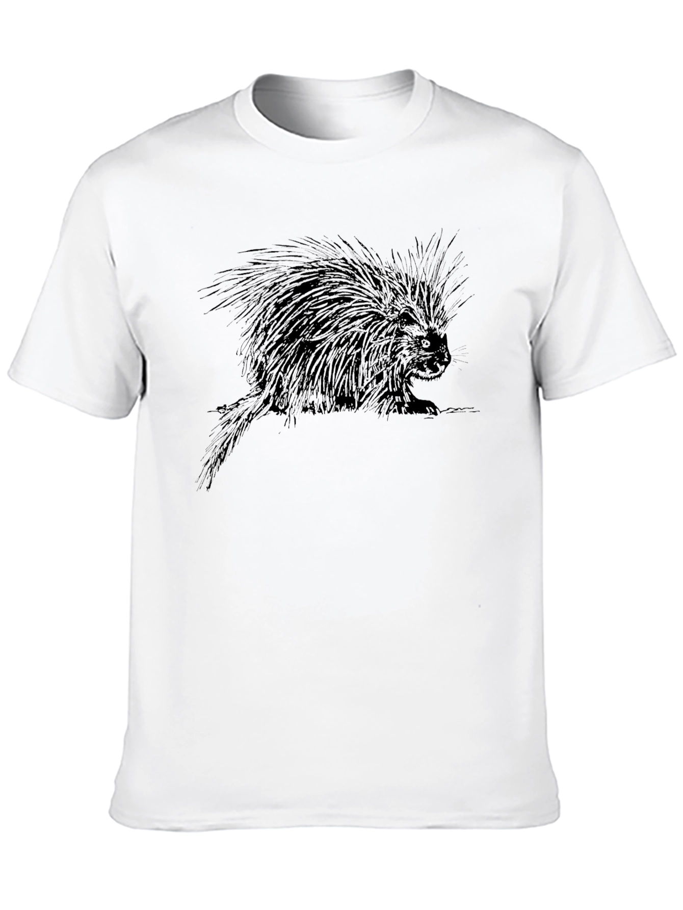 Porcupine Graphic Tee - Black