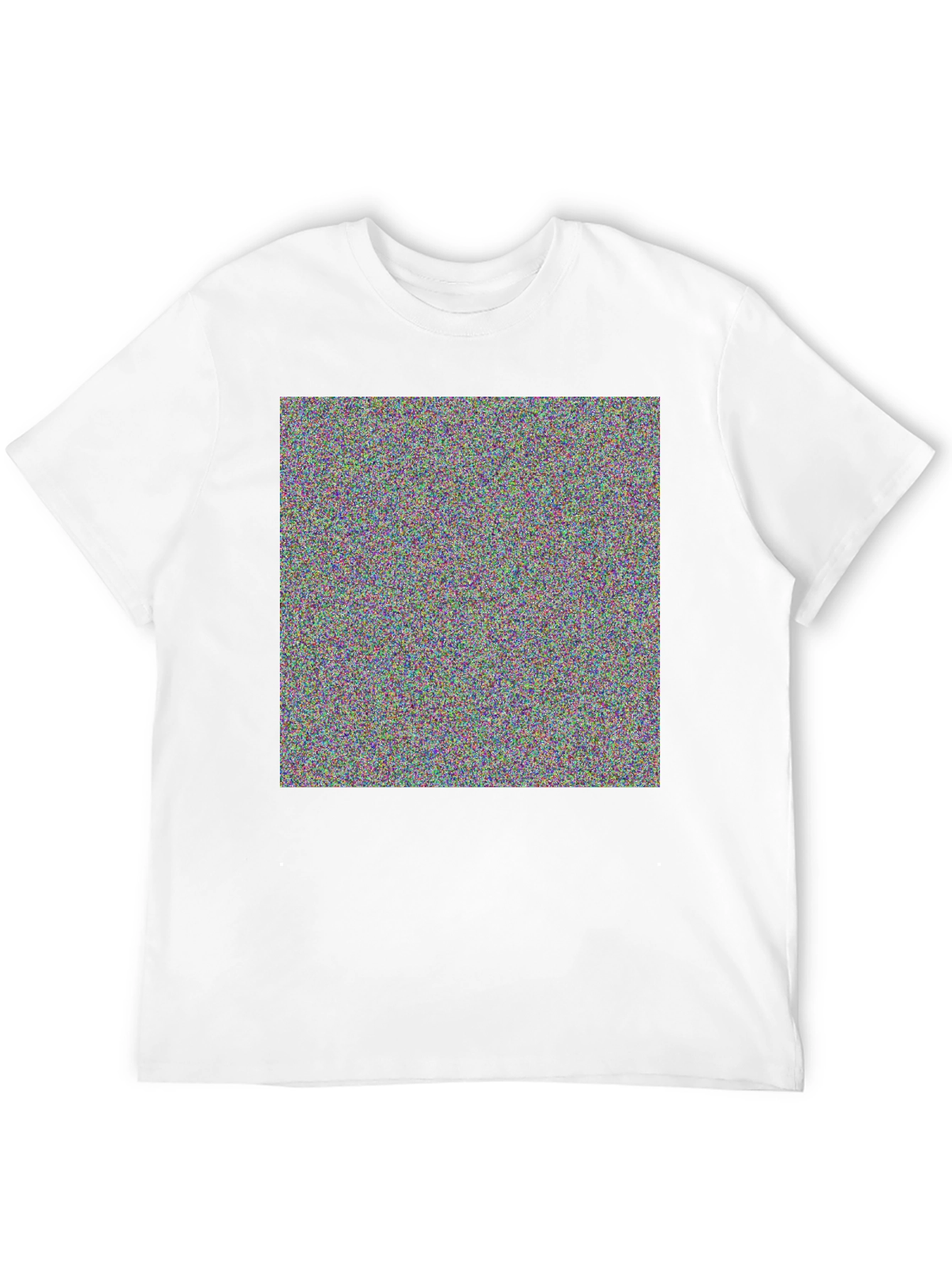 Abstract Pattern Black Crew Neck T-Shirt