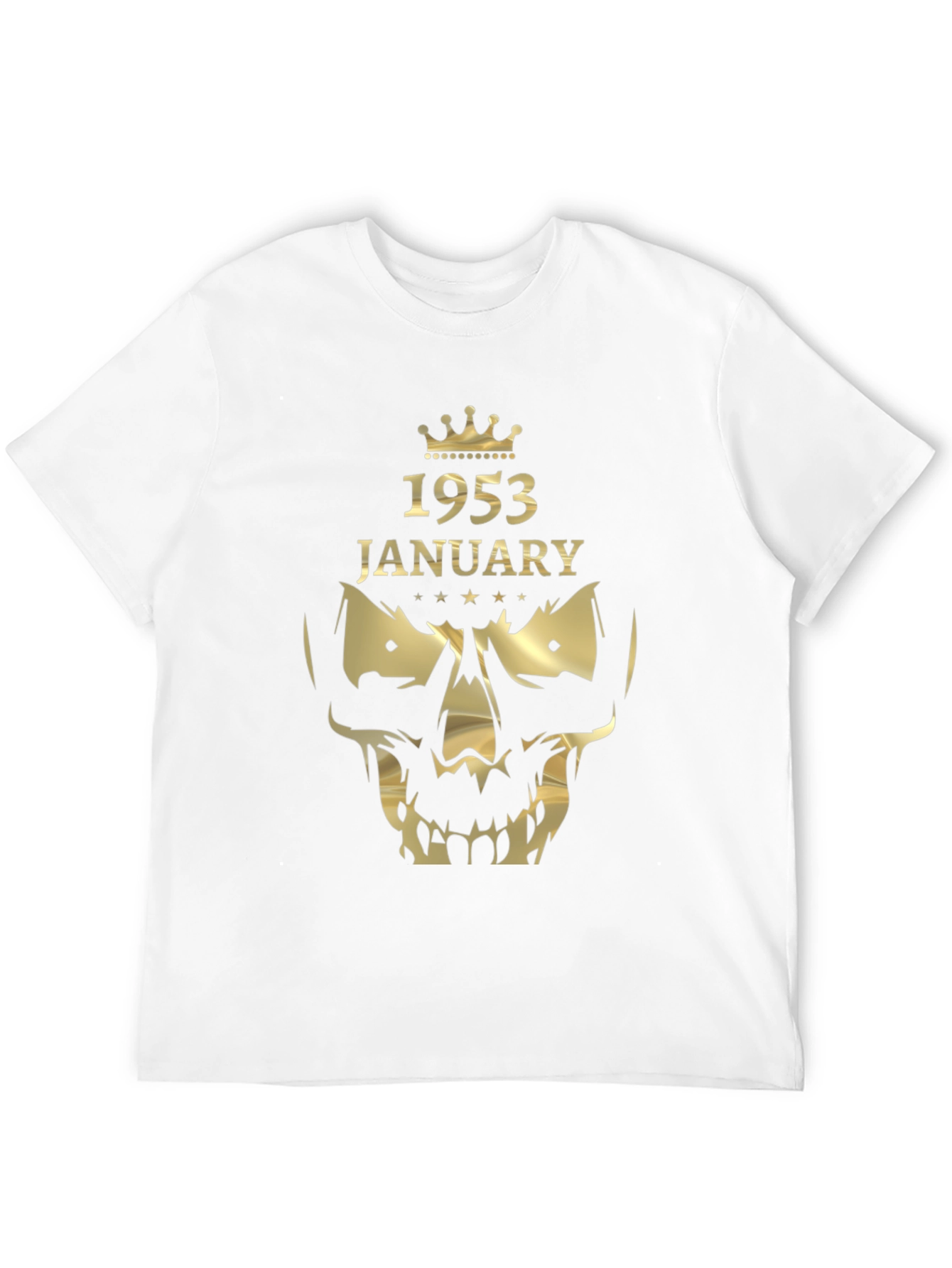 1953 January Graphic Tee - Skull Crown
