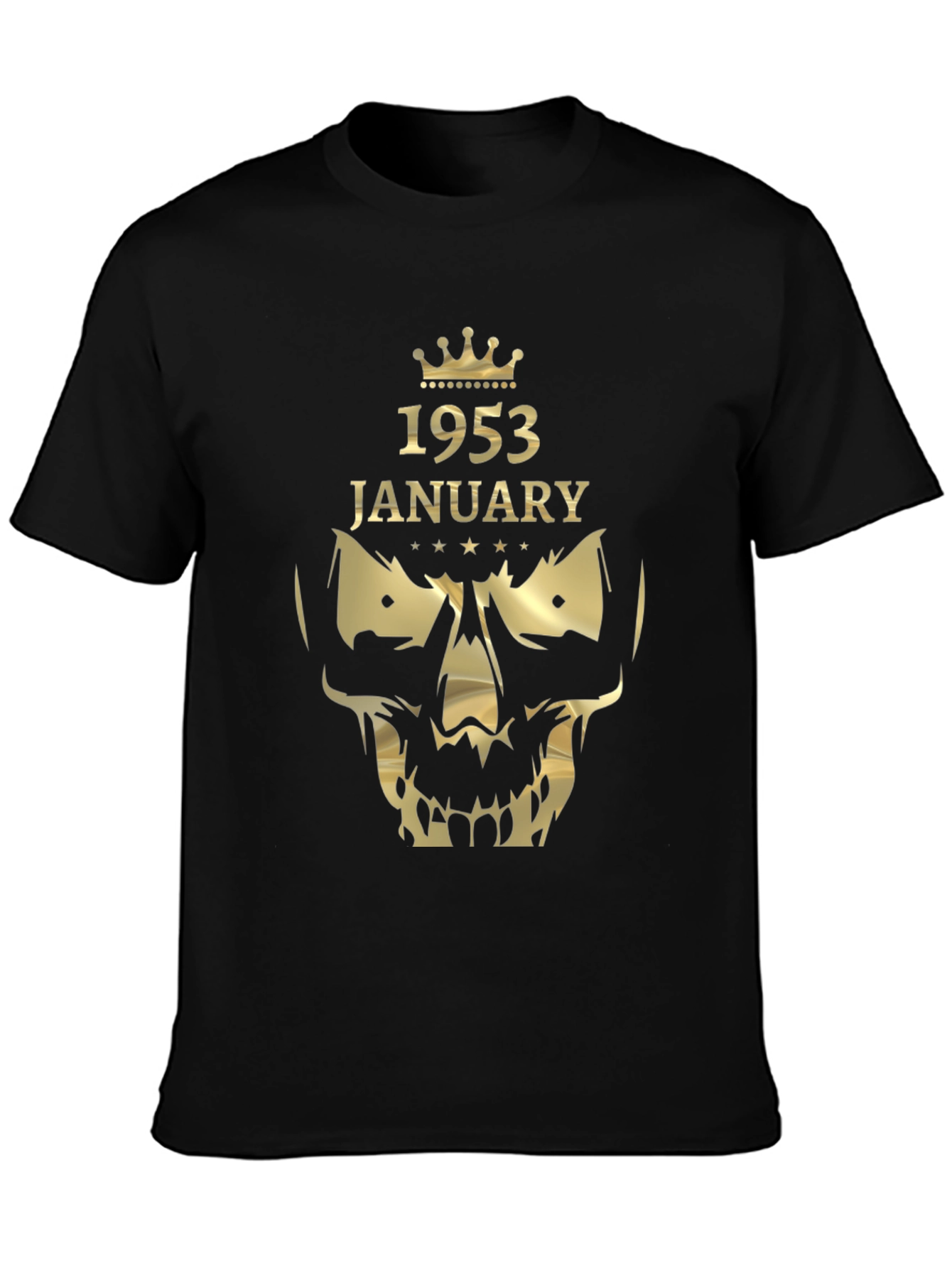 1953 January Graphic Tee - Skull Crown
