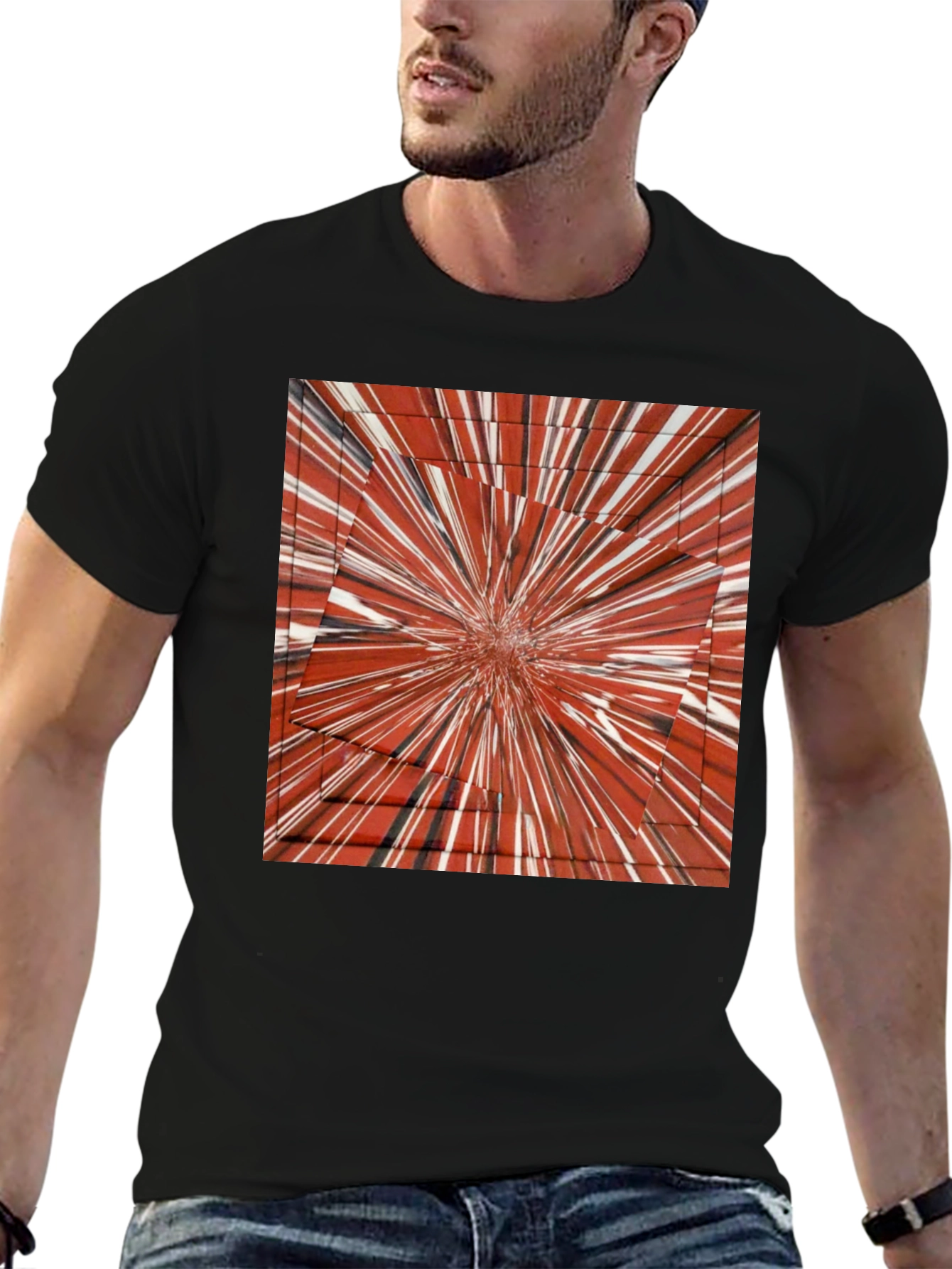 Abstract Burst Graphic Tee - Bold Style