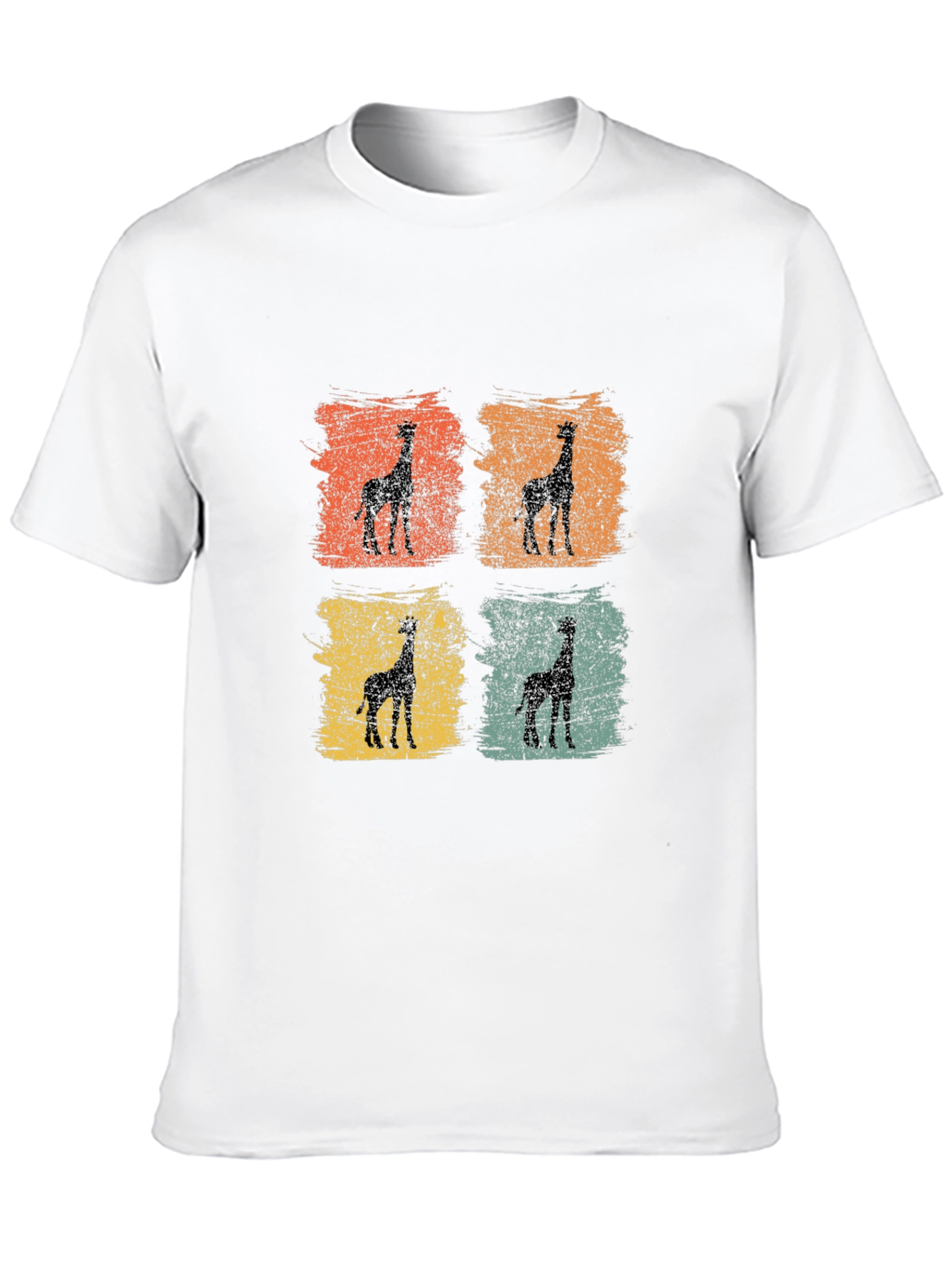 Retro Giraffe Silhouette T-Shirt