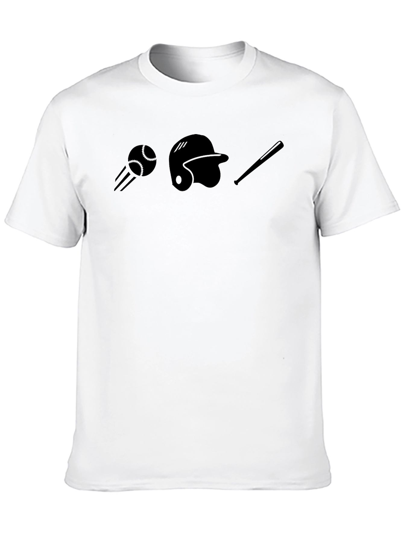 Baseball Tee - Ball Helmet & Bat