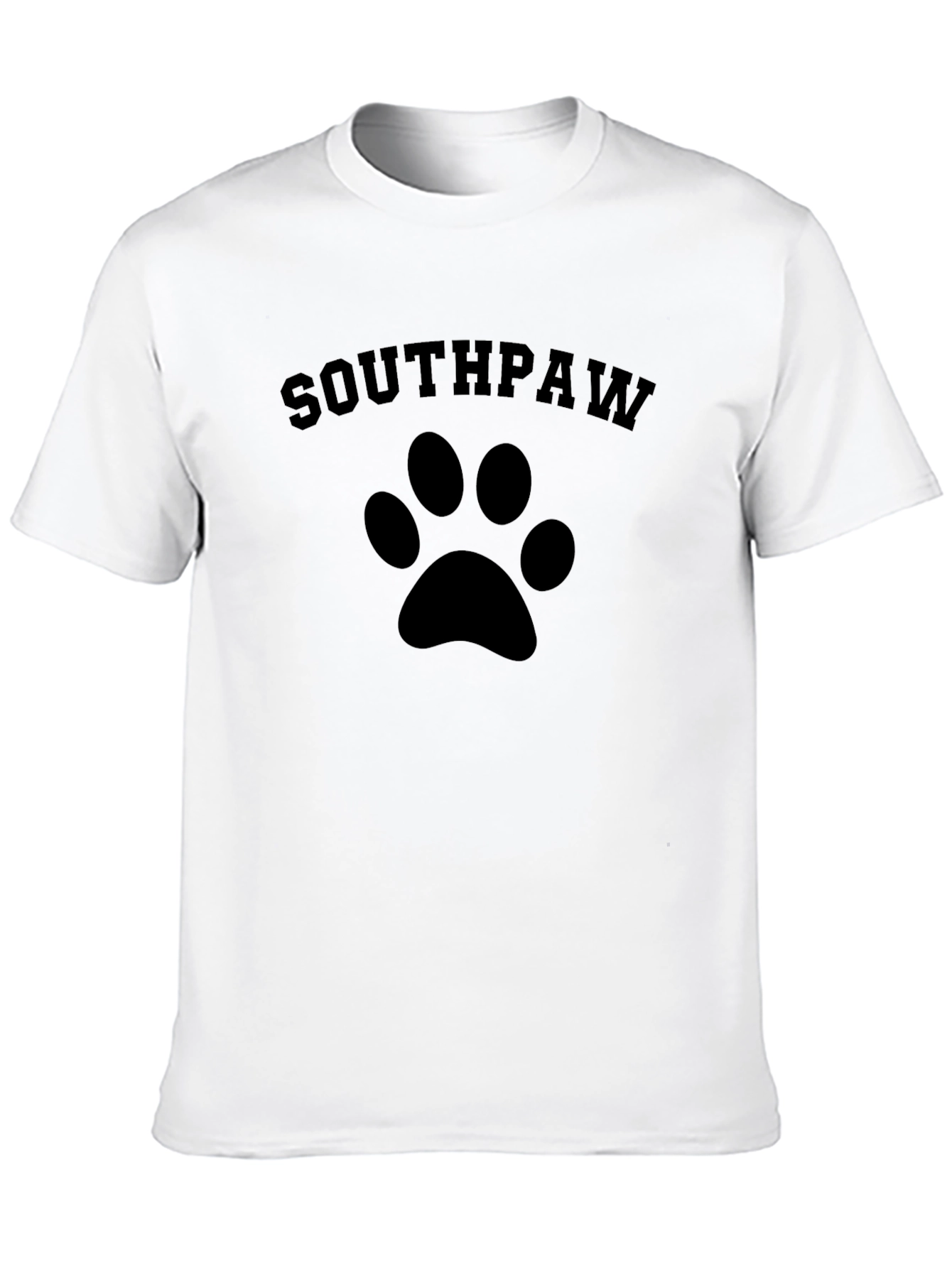 Southpaw Paw Print T-Shirt - Casual Style