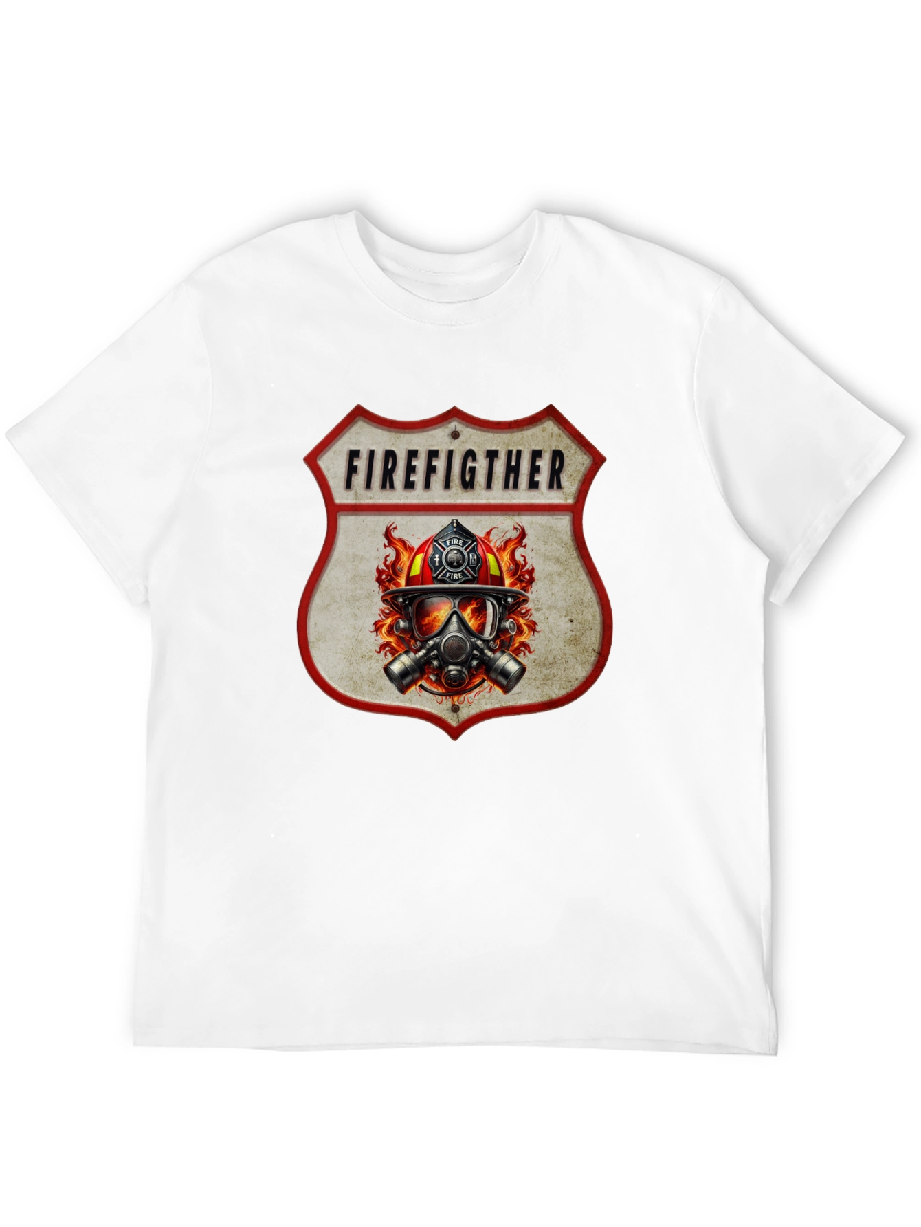 Firefighter Graphic Tee - Shield Design