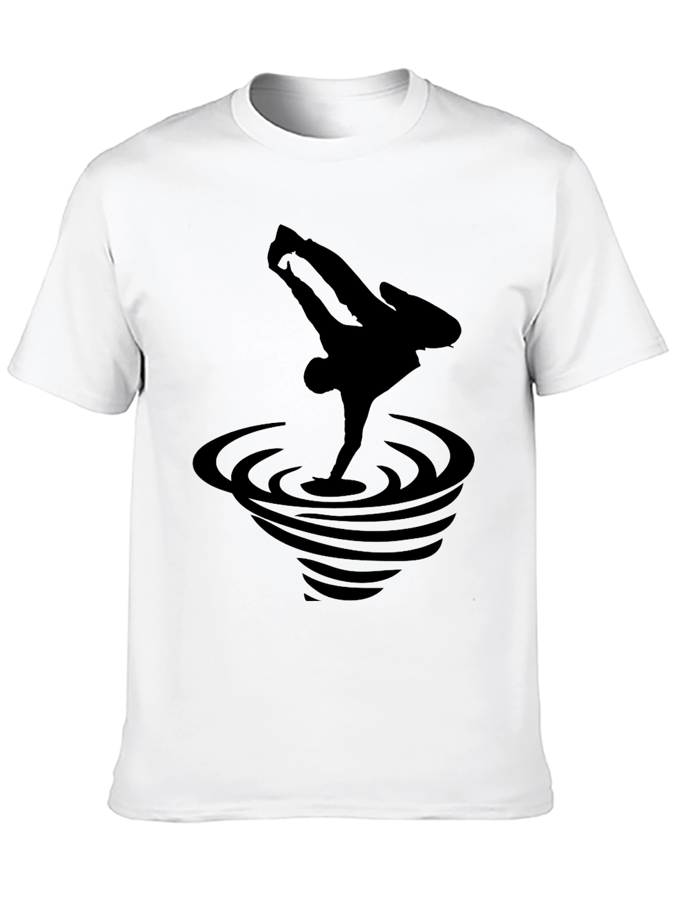 Black Breakdance Graphic Tee - Stylish Mens T-Shirt