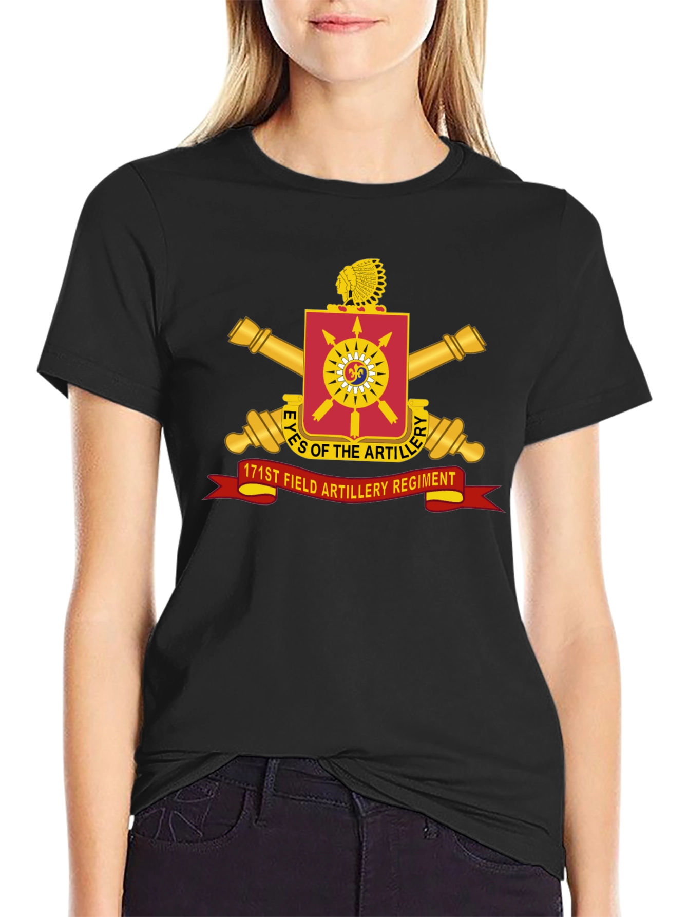 171st Field Artillery Regiment Black T-Shirt