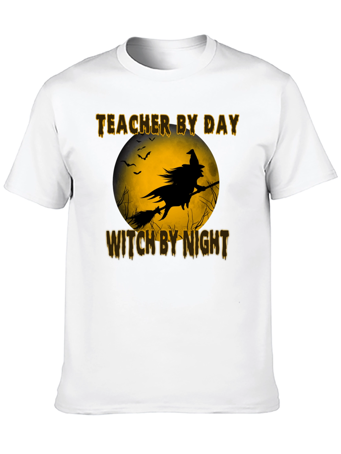 Teacher By Day Witch By Night Black T-Shirt