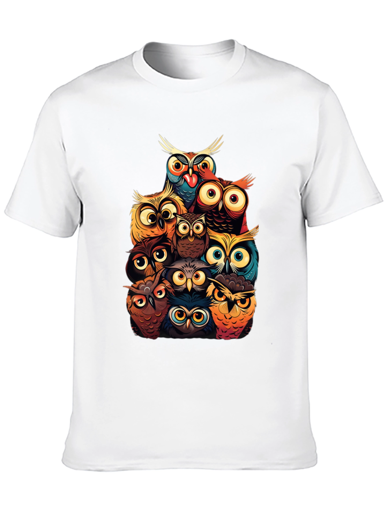 Whimsical Owl T-Shirt - Unique Bird Lover Tee