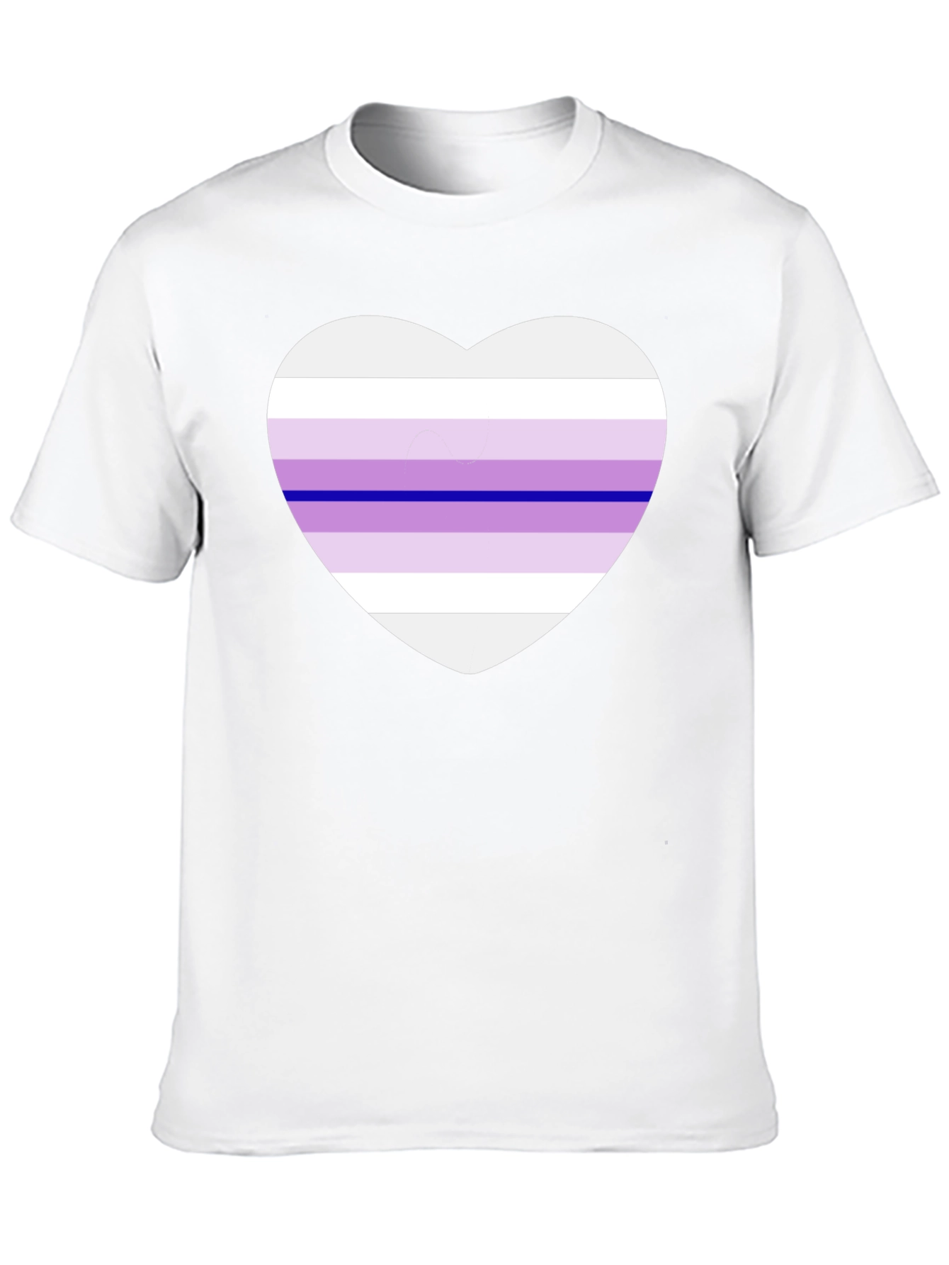 Genderfluid Pride Heart T-Shirt - Black Cotton Blend
