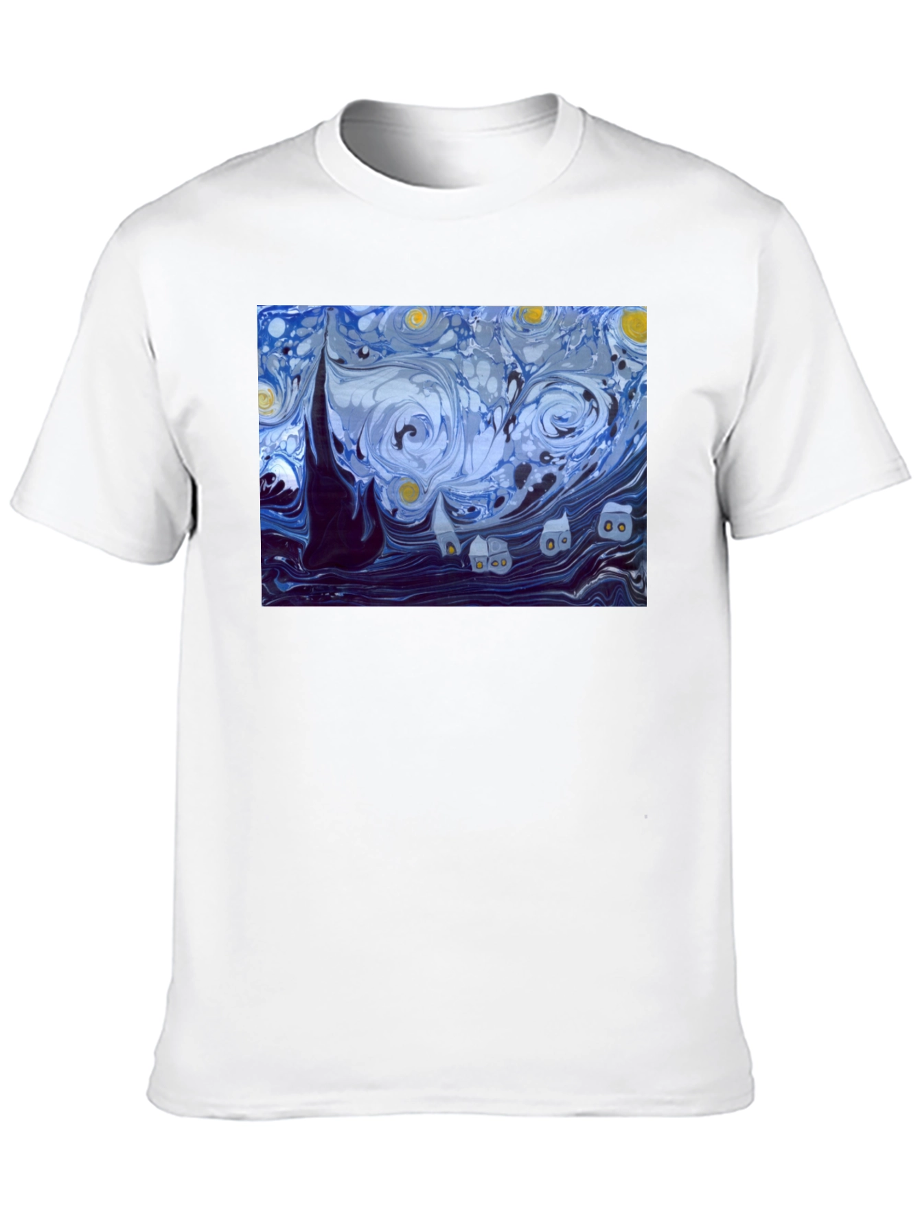 Starry Night Graphic Tee - Classic Art Shirt