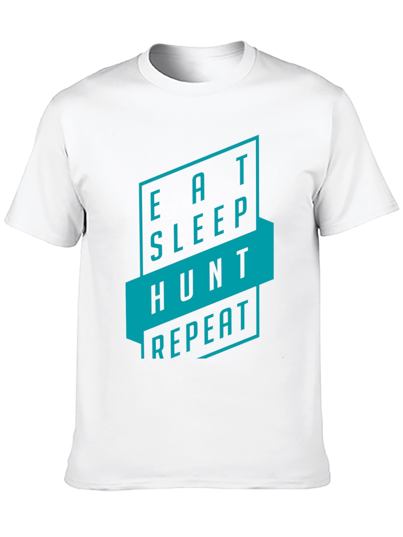 Eat Sleep Hunt Repeat Black Graphic Tee