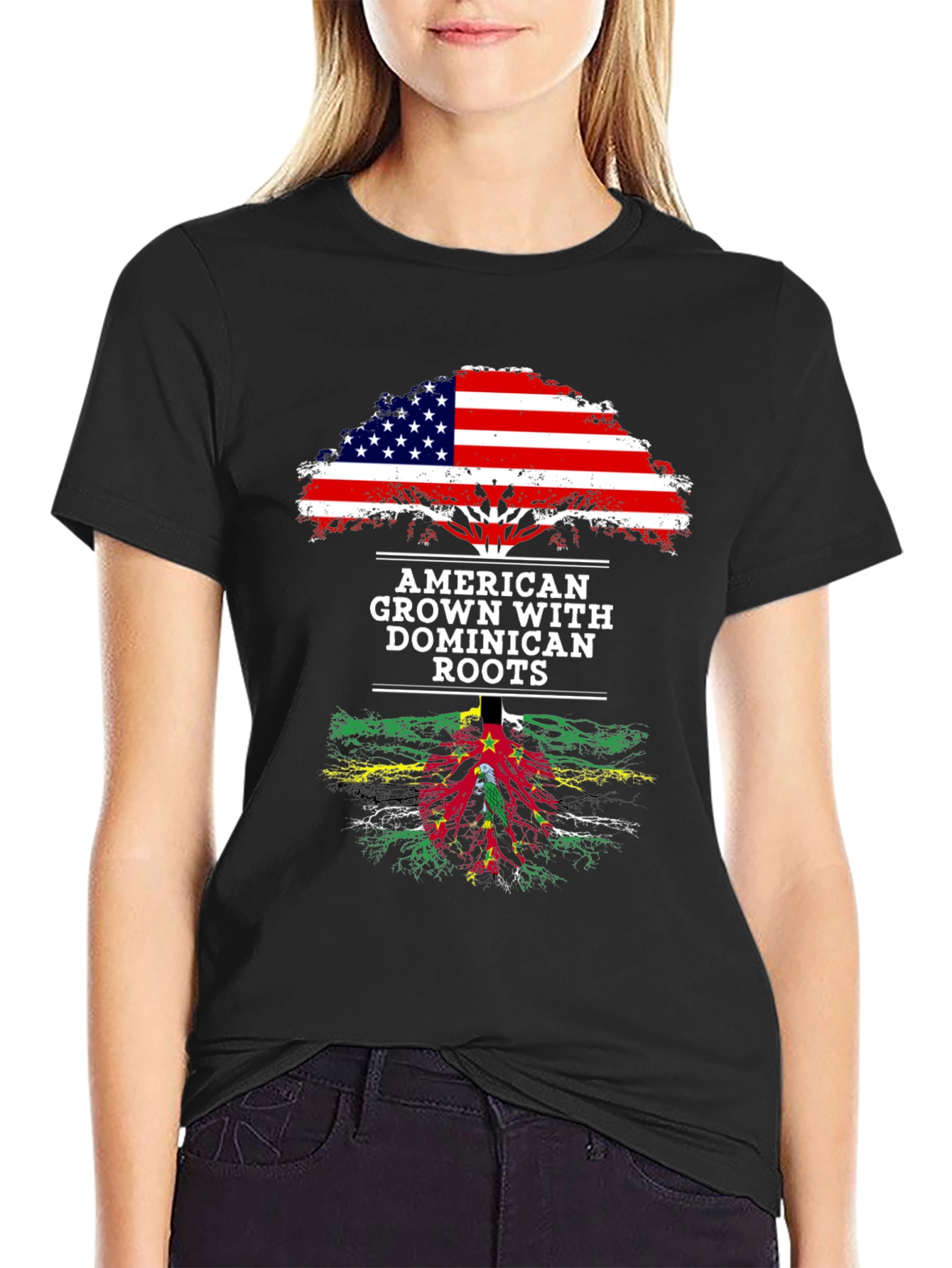 American Grown with Dominican Roots T-Shirt
