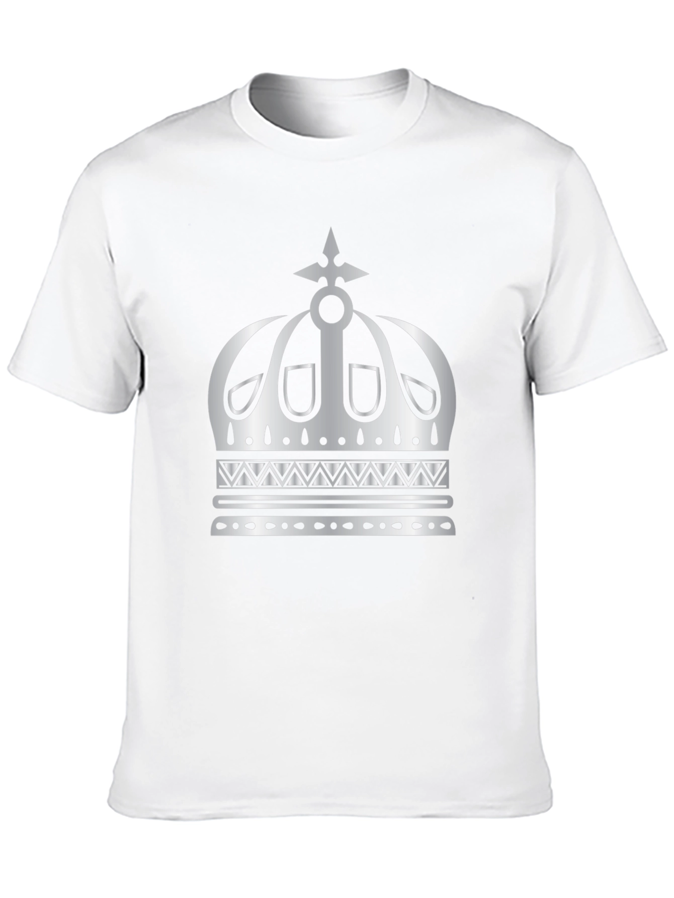 Crown Graphic Tee - Mens Black Cotton T-Shirt
