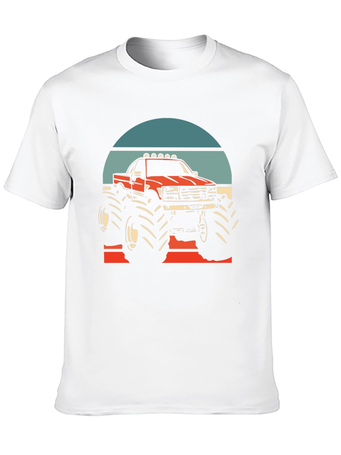 Monster Truck Graphic Tee - Retro Design